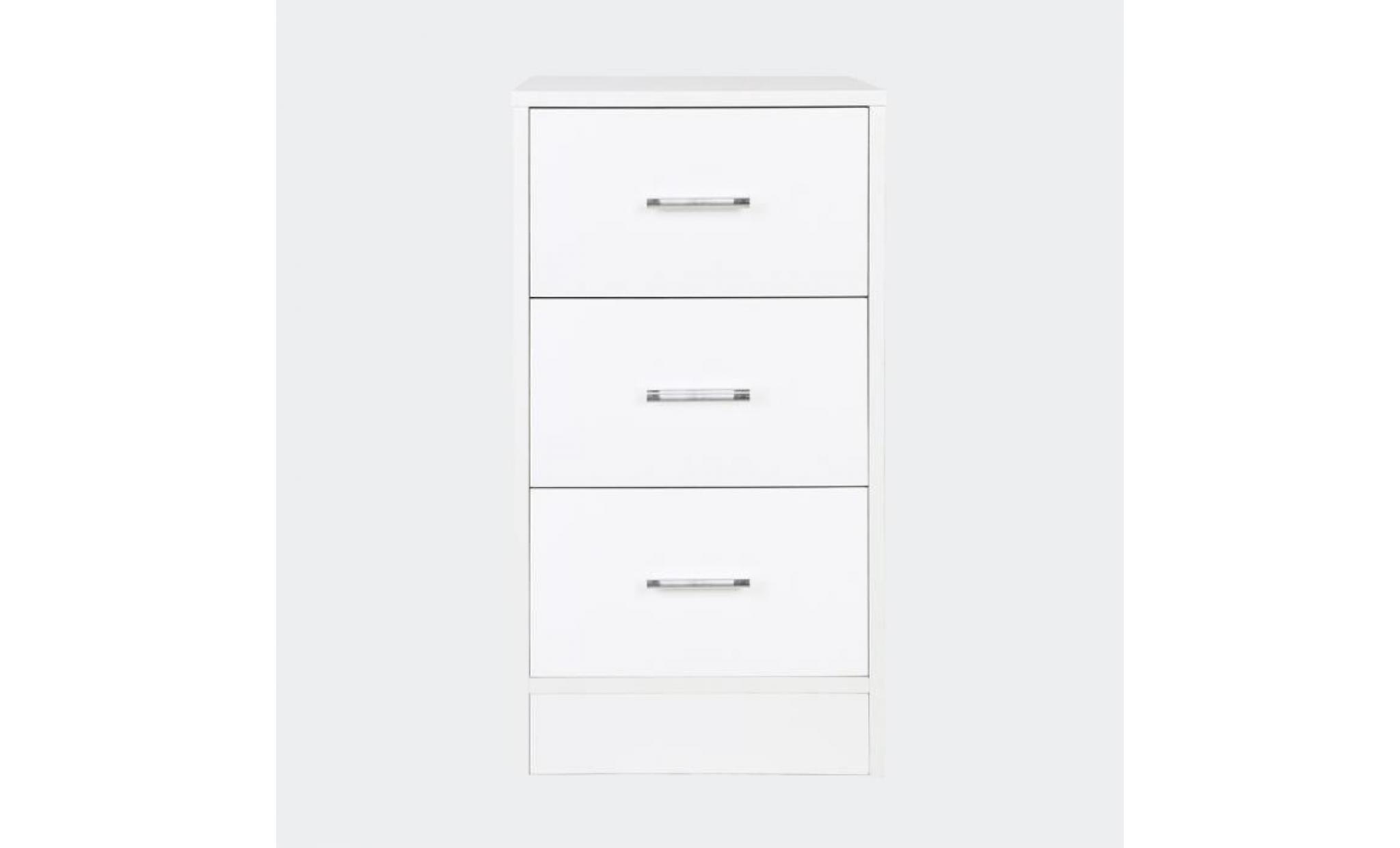table de chevet blanche lit boxspring table de nuit commode meuble de rangement   60241 pas cher