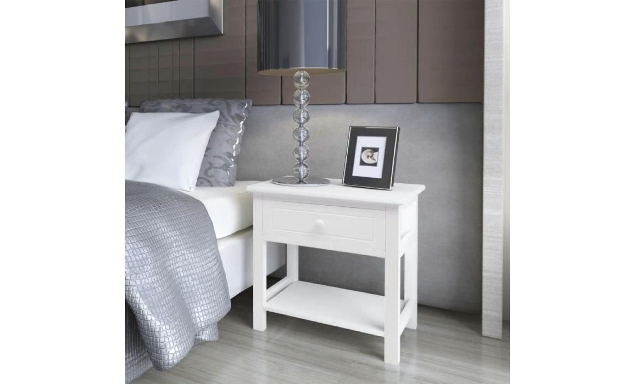 table de chevet bois blanc armoire de chevet table de nuit pour maison