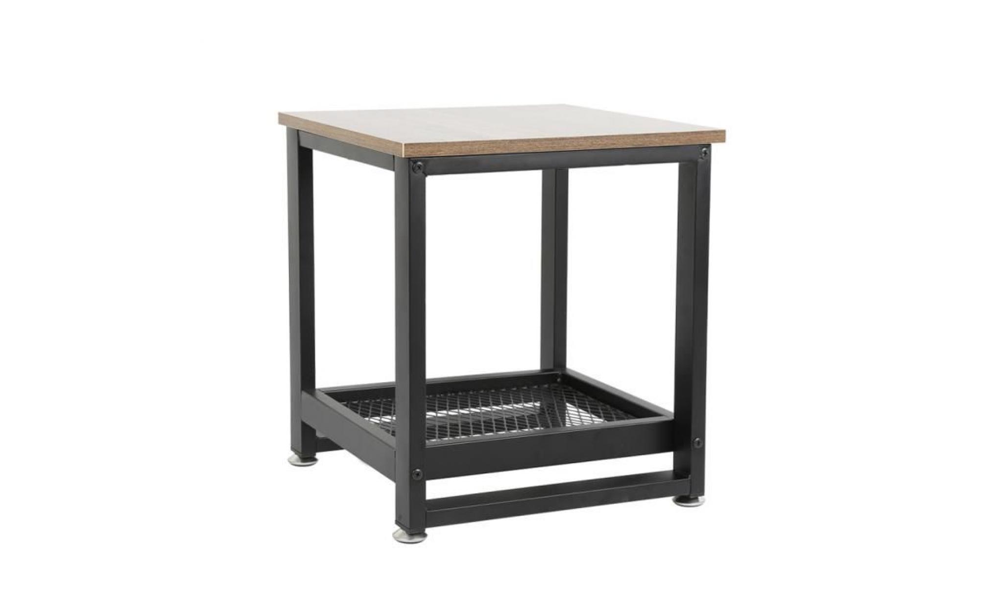 table de chevet bout de canapé table d'appoint   40×40×45 cm pas cher