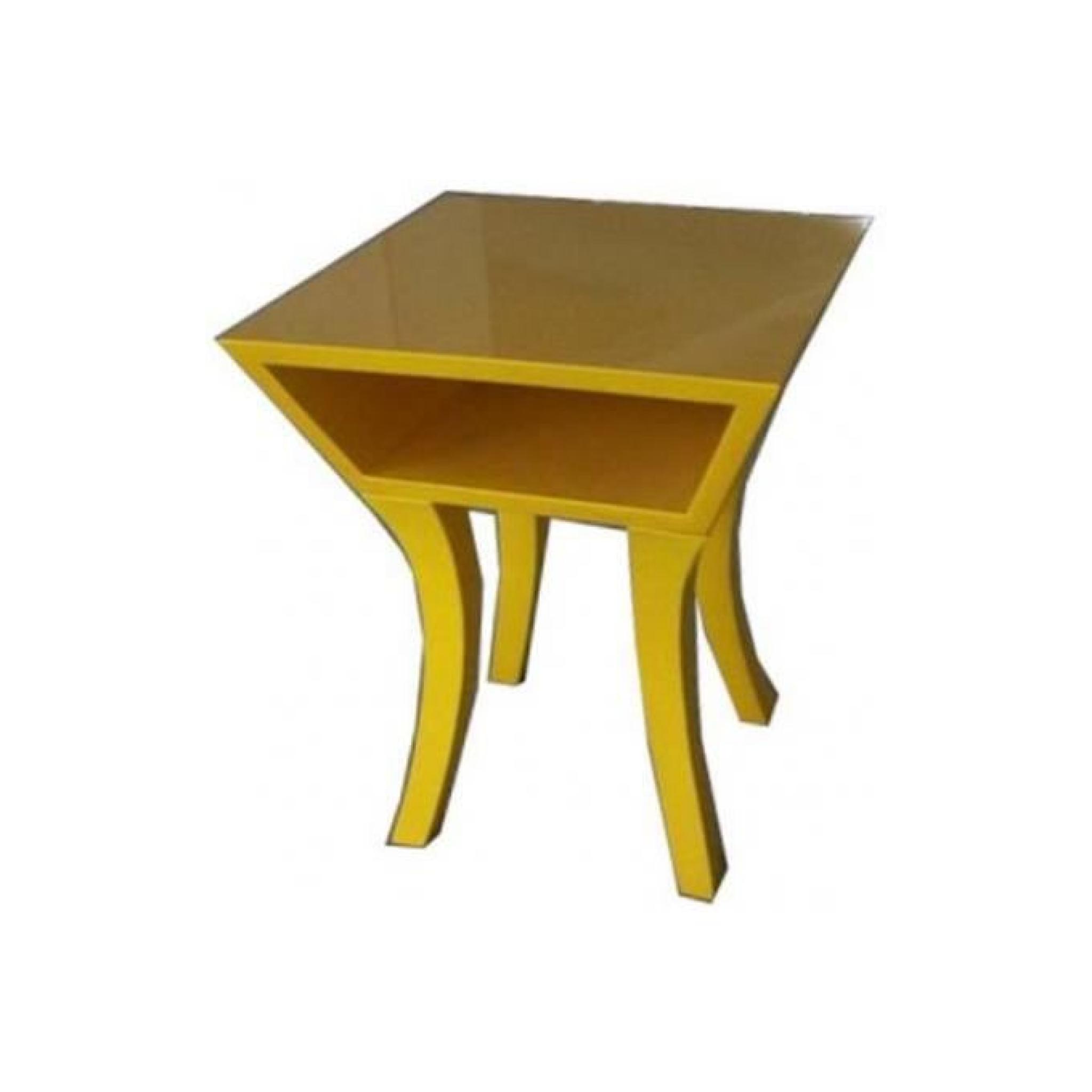 Table de chevet Kare Design jaune