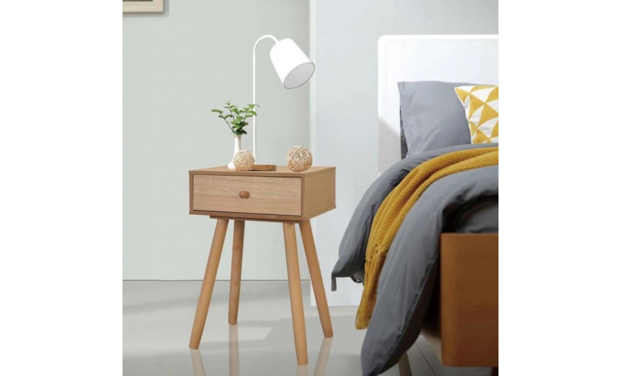 table de chevet meuble de chevet table de nuit armoire à titoir 2 pcs bois de pin massif 40 x 30 x 61 cm marron