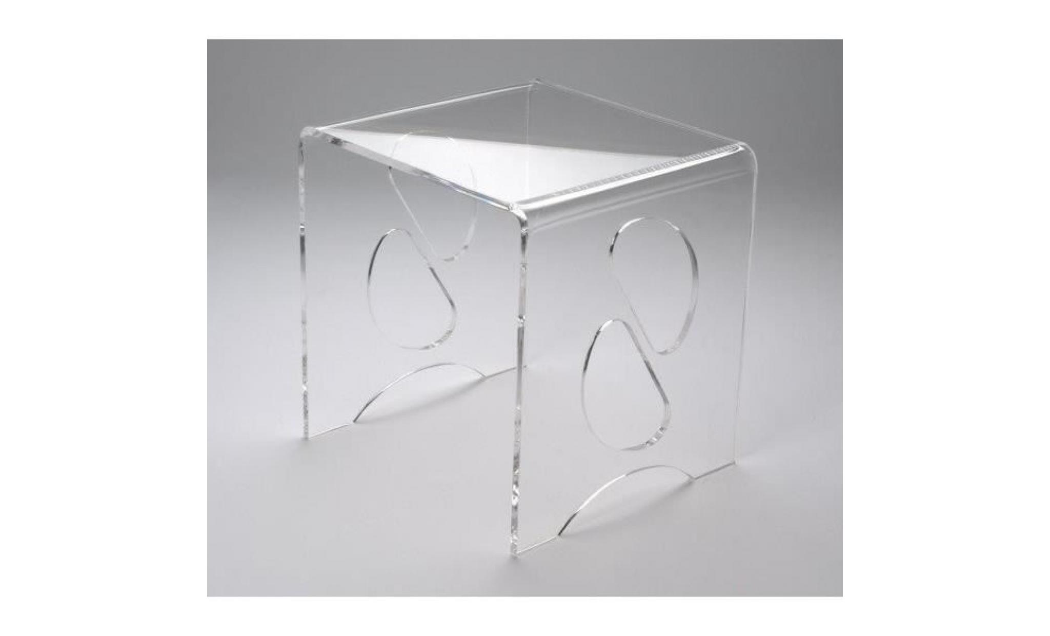 table de chevet moderne table de chevet acrylique effet verre 45