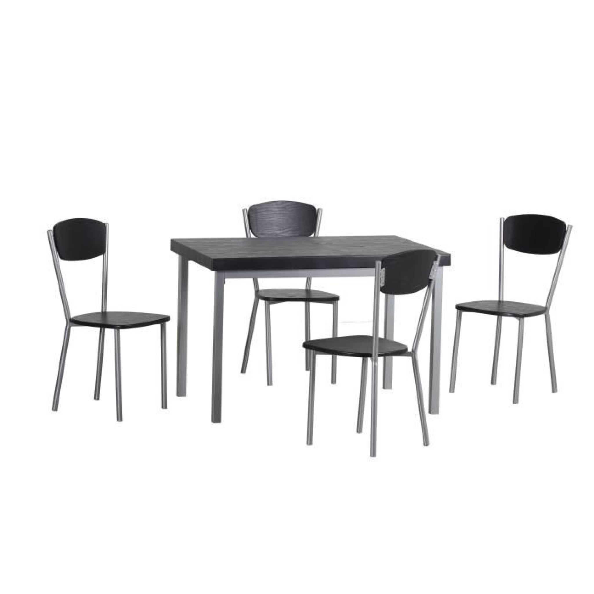 Table de cuisine salle à manger + 4 chaises LENS