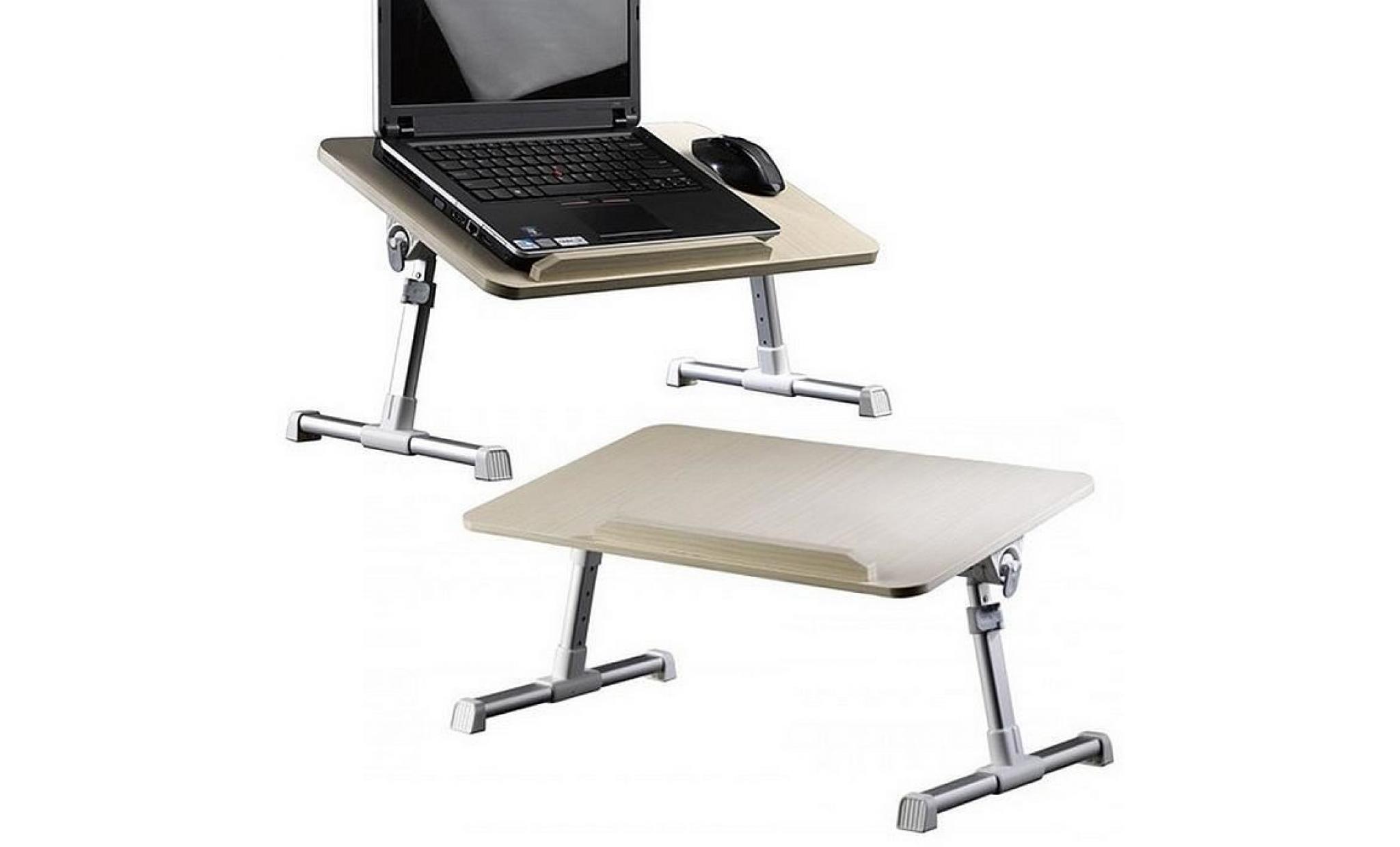 table de lit pliable ordinateur portable tablette ipad en bois