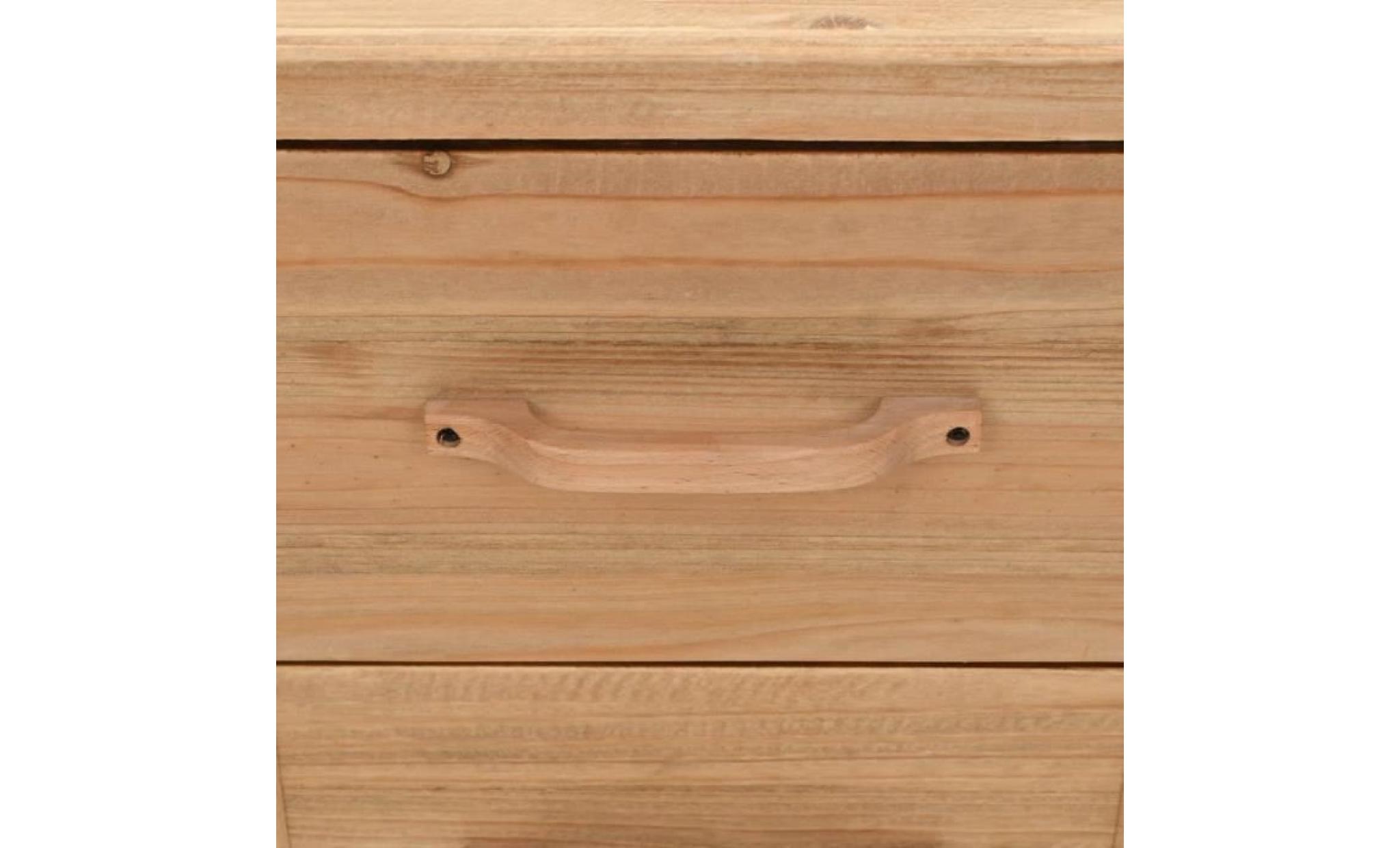 table de nuit chevet table de chevet armoire de chevet meuble de chevet bois de sapin massif  50 x 35 x 57 cm pas cher