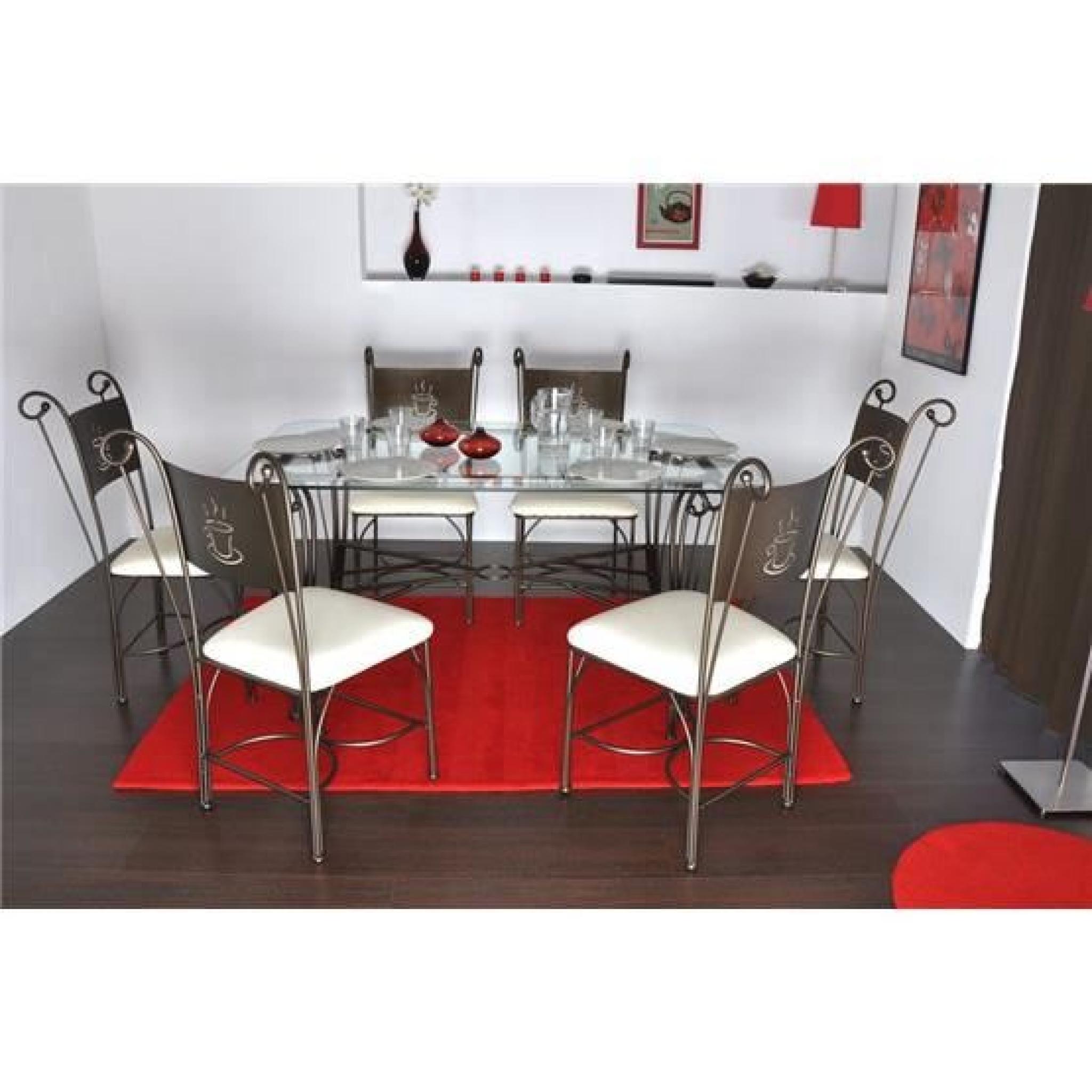 Table de repas design MAFE Bronze  150x95  pas cher