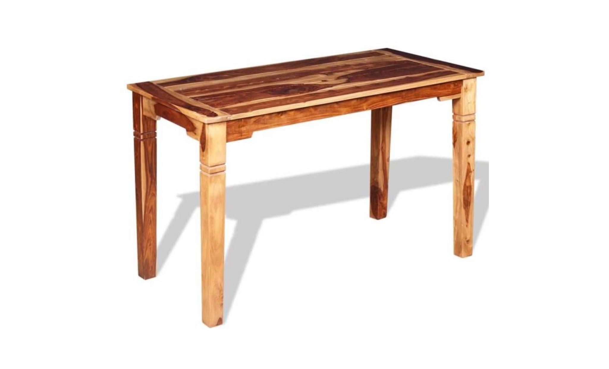table de salle à manger bois massif de sesham table console 120 x 60 x 76 cm table basse pas cher