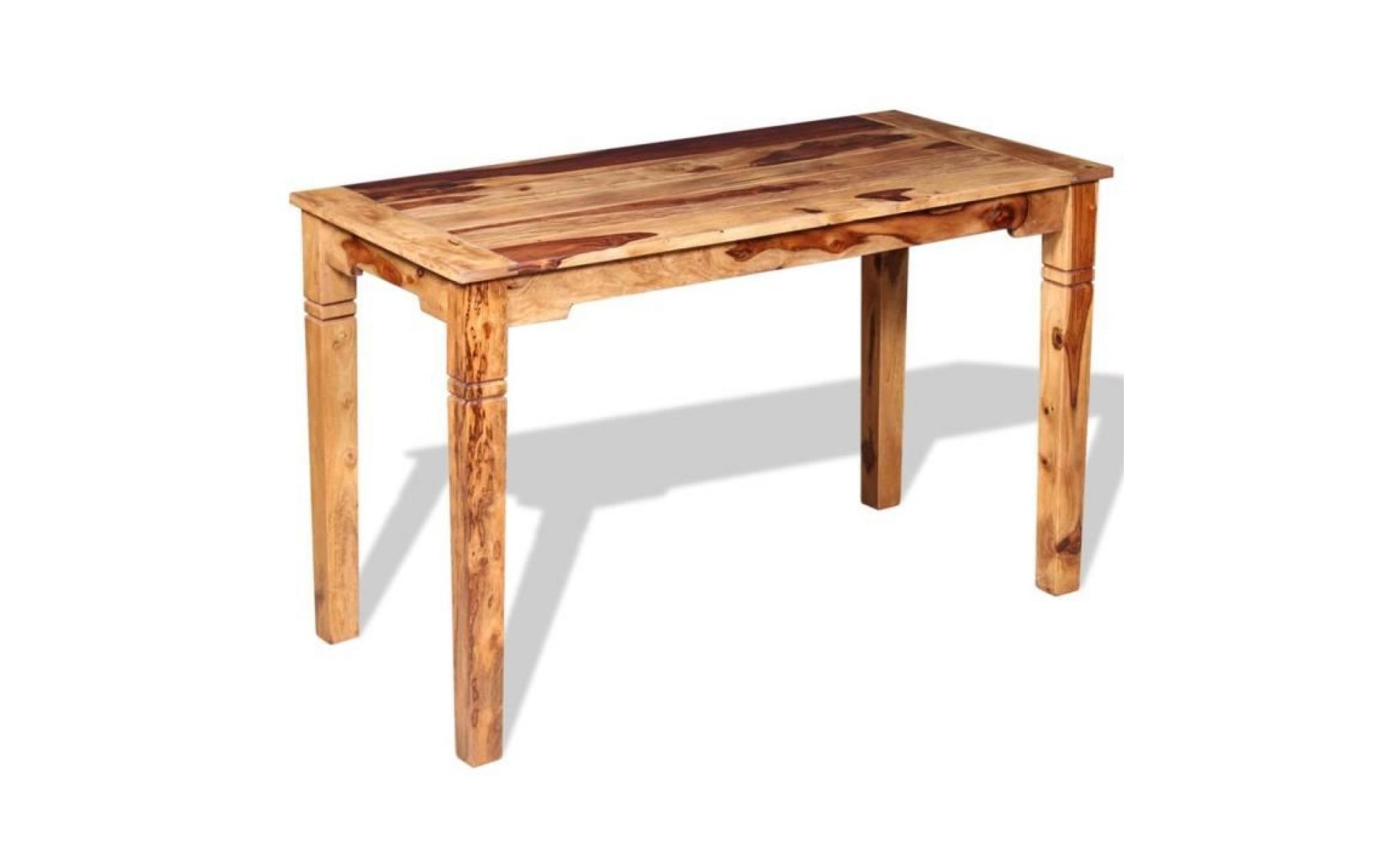 table de salle à manger bois massif de sesham table console 120 x 60 x 76 cm table basse pas cher