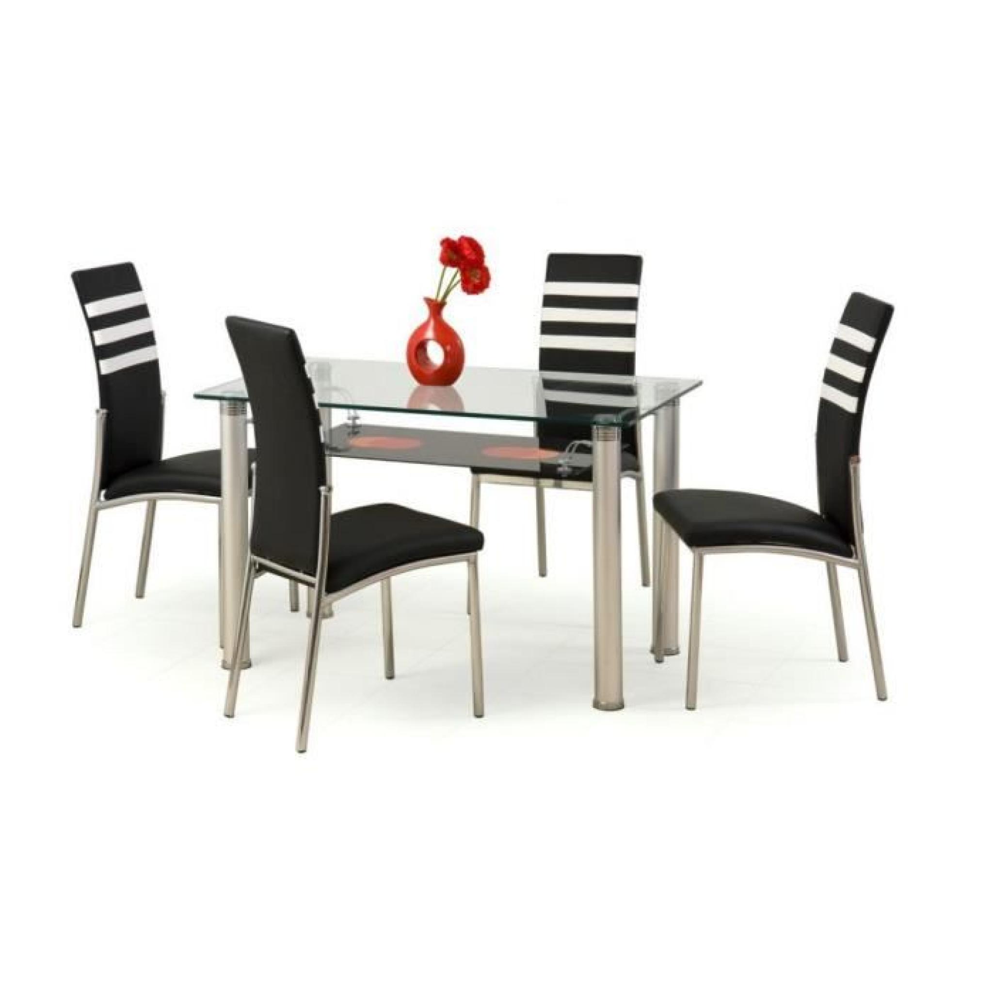 Table de salle à manger Egon en Verre (LxlxH): 120-70-75 cm