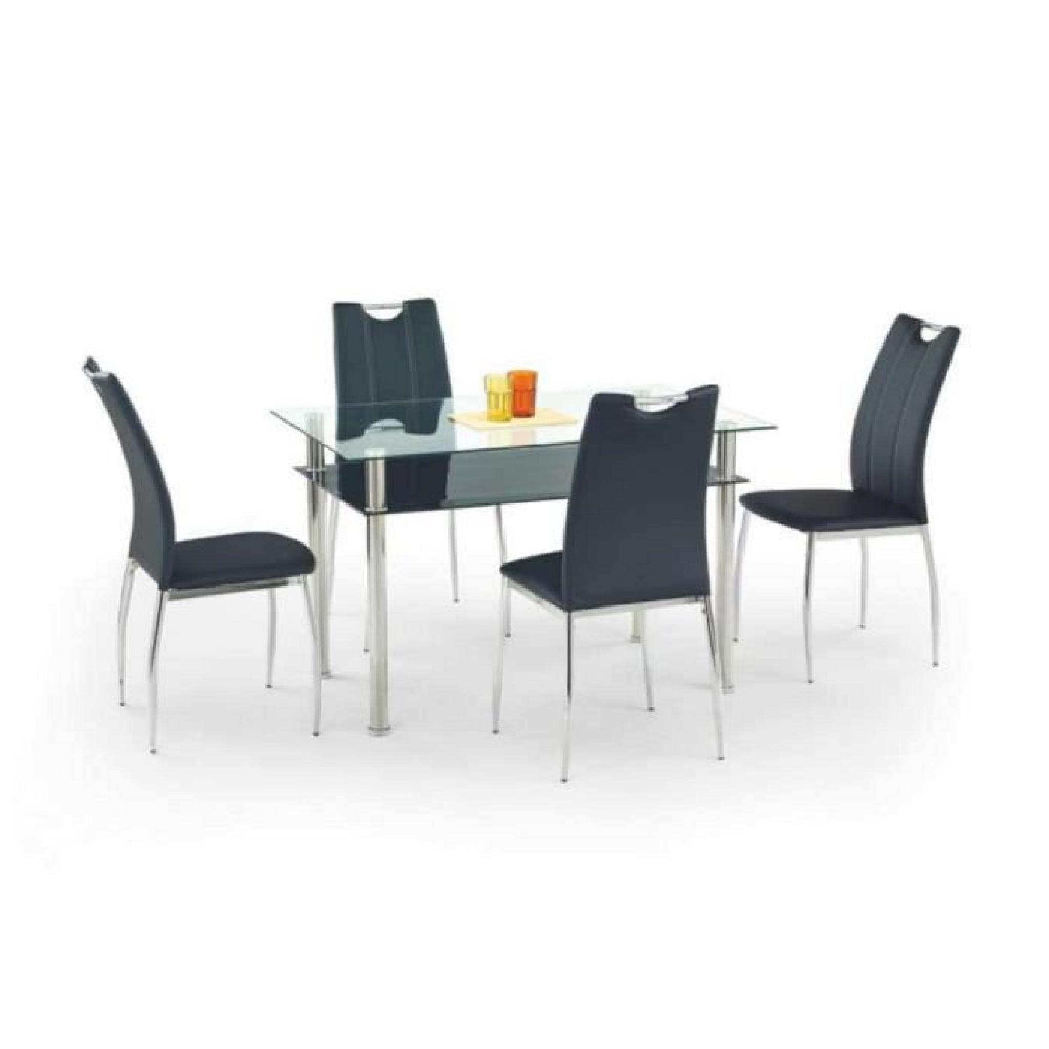 Table de salle à manger Lester en Verre (LxlxH): 120-75-76 cm