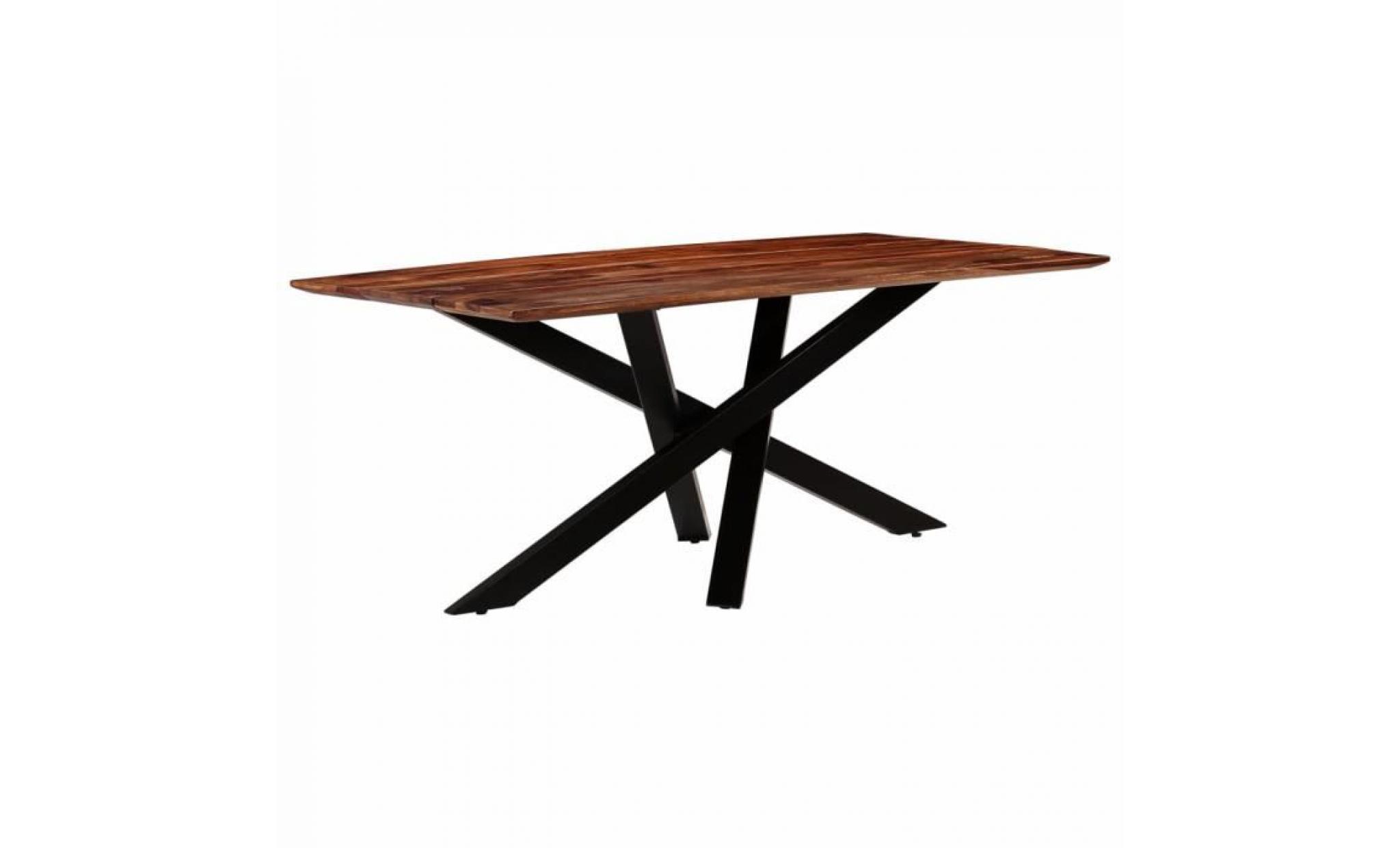 table de salle à manger   table à manger   table de cuisine bois massif de sesham 180x90x77 cm