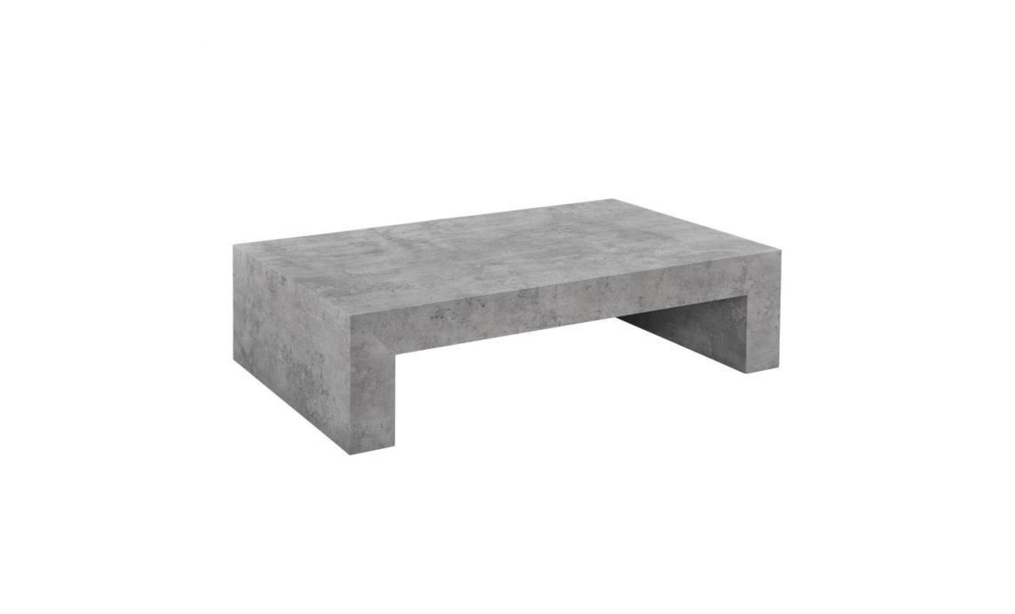 table de salon béton gris 110x70cm table de salon table d'appoint table