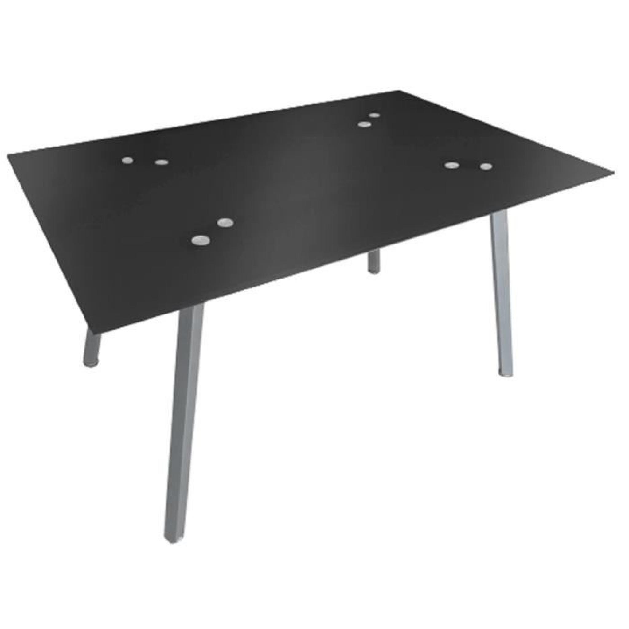 Table de salon noir - gris, 1400 x 900 x 730 mm