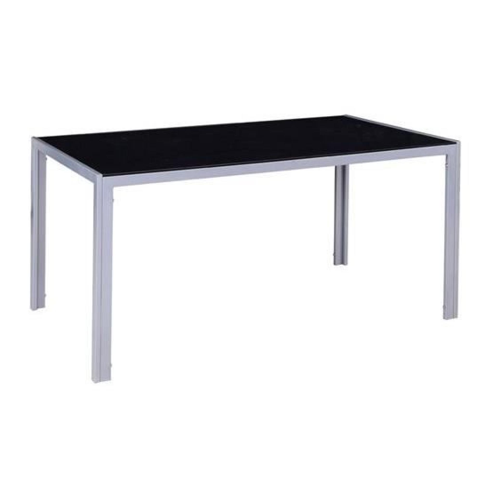 Table de séjour design TALITA Noir  160x90  pas cher
