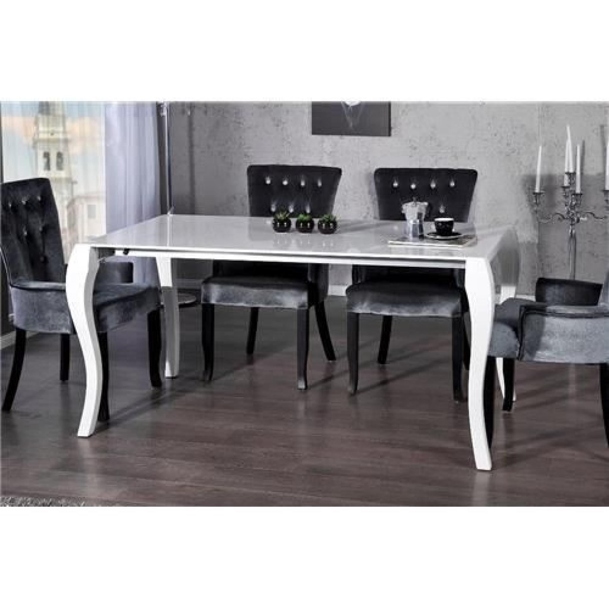 Table design BARROQUO blanc   pas cher