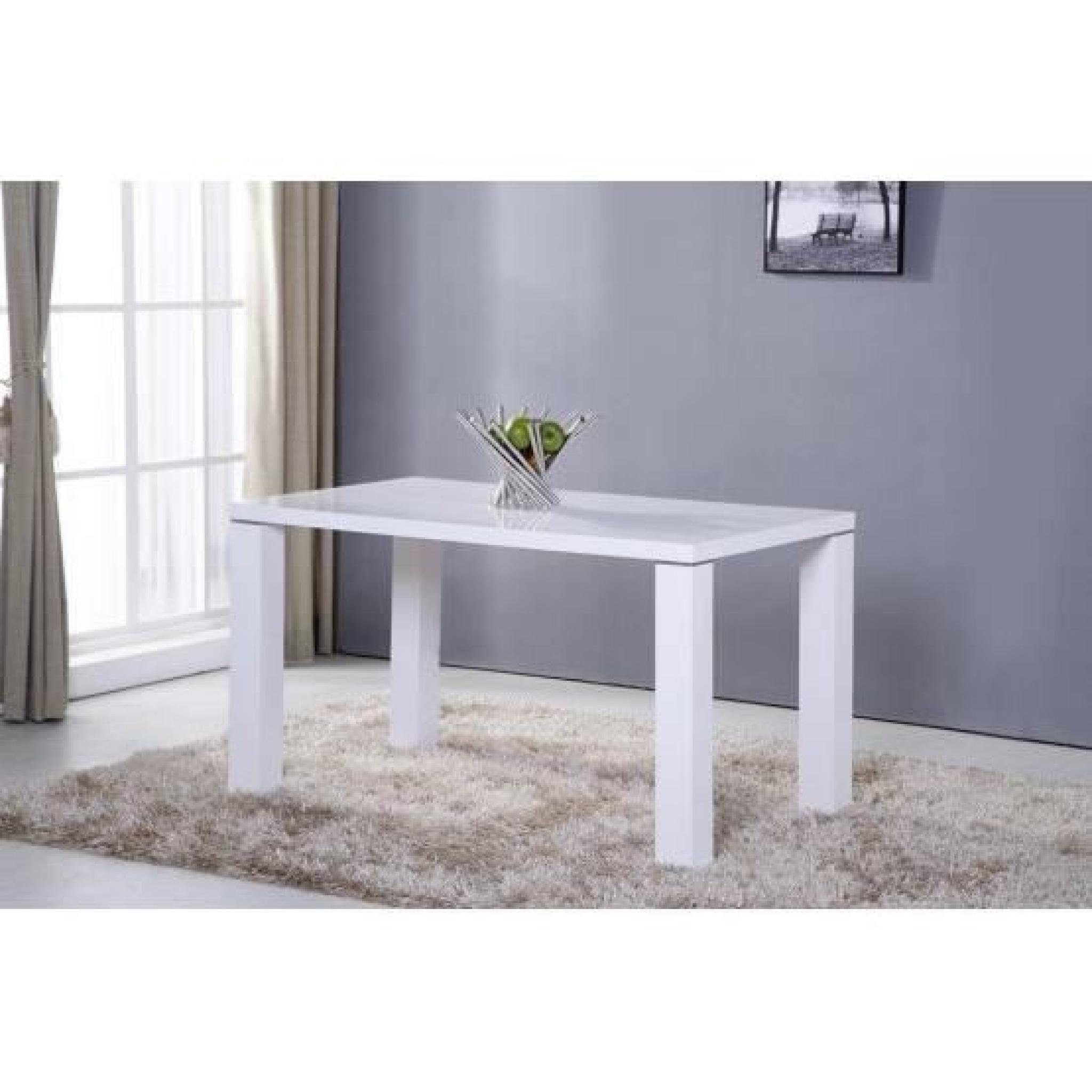 Table design Chantal blanc  
