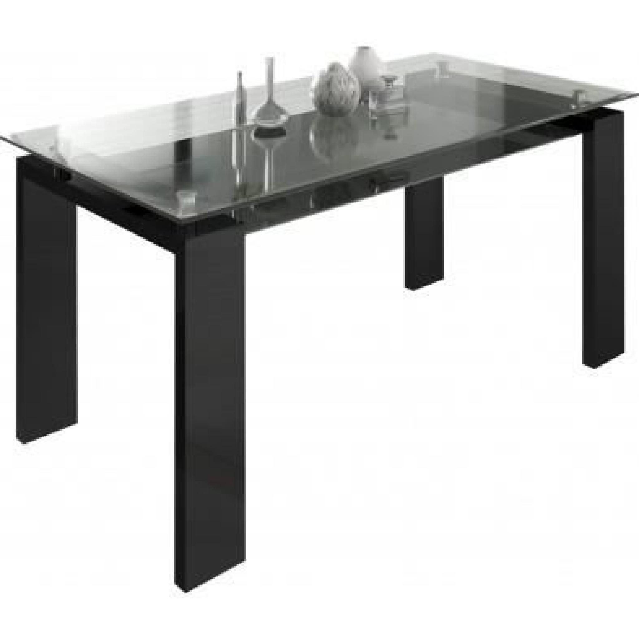 Table design de salle à manger 160 cm en verre modele RIVA