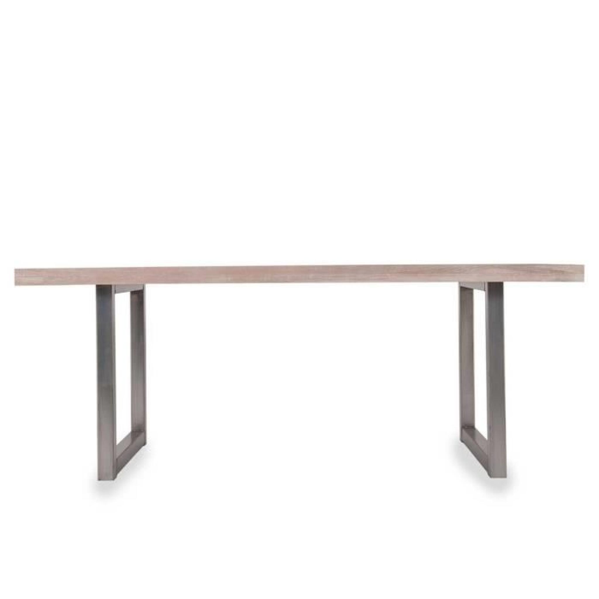 Table design Hamptons 205 cm ATYLIA Couleur Chêne foncé