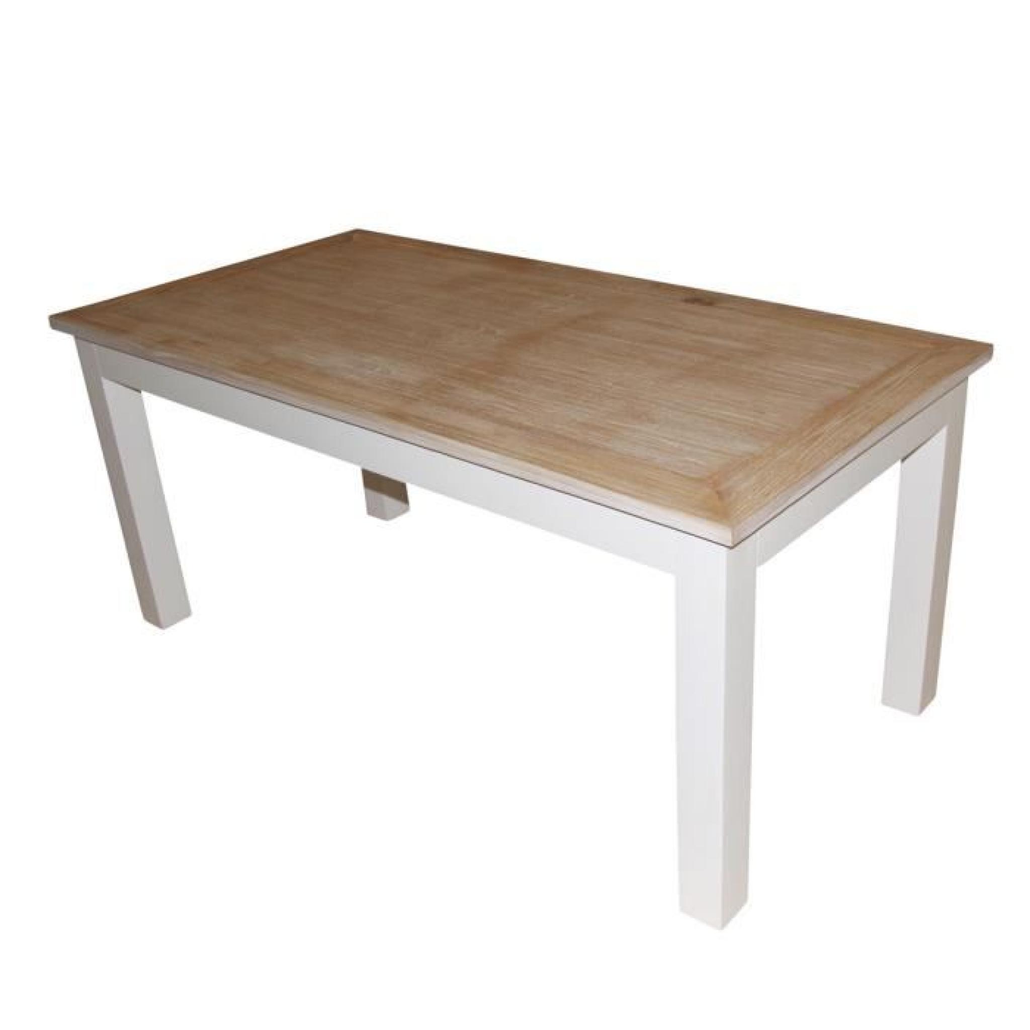 Table en acajou et teck rectangulaire - 180 x 90 cm - LONDRES