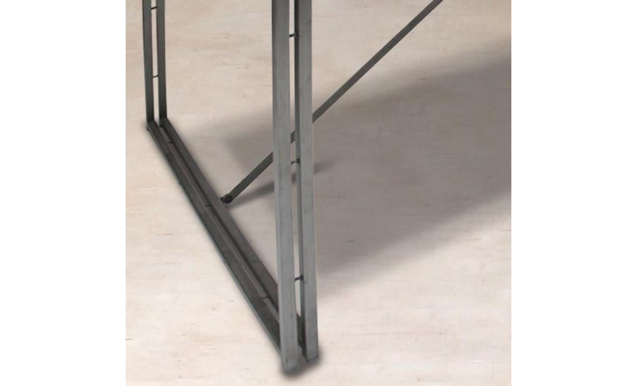 Table en bois rectangle 250cm - INDUSTRY pas cher