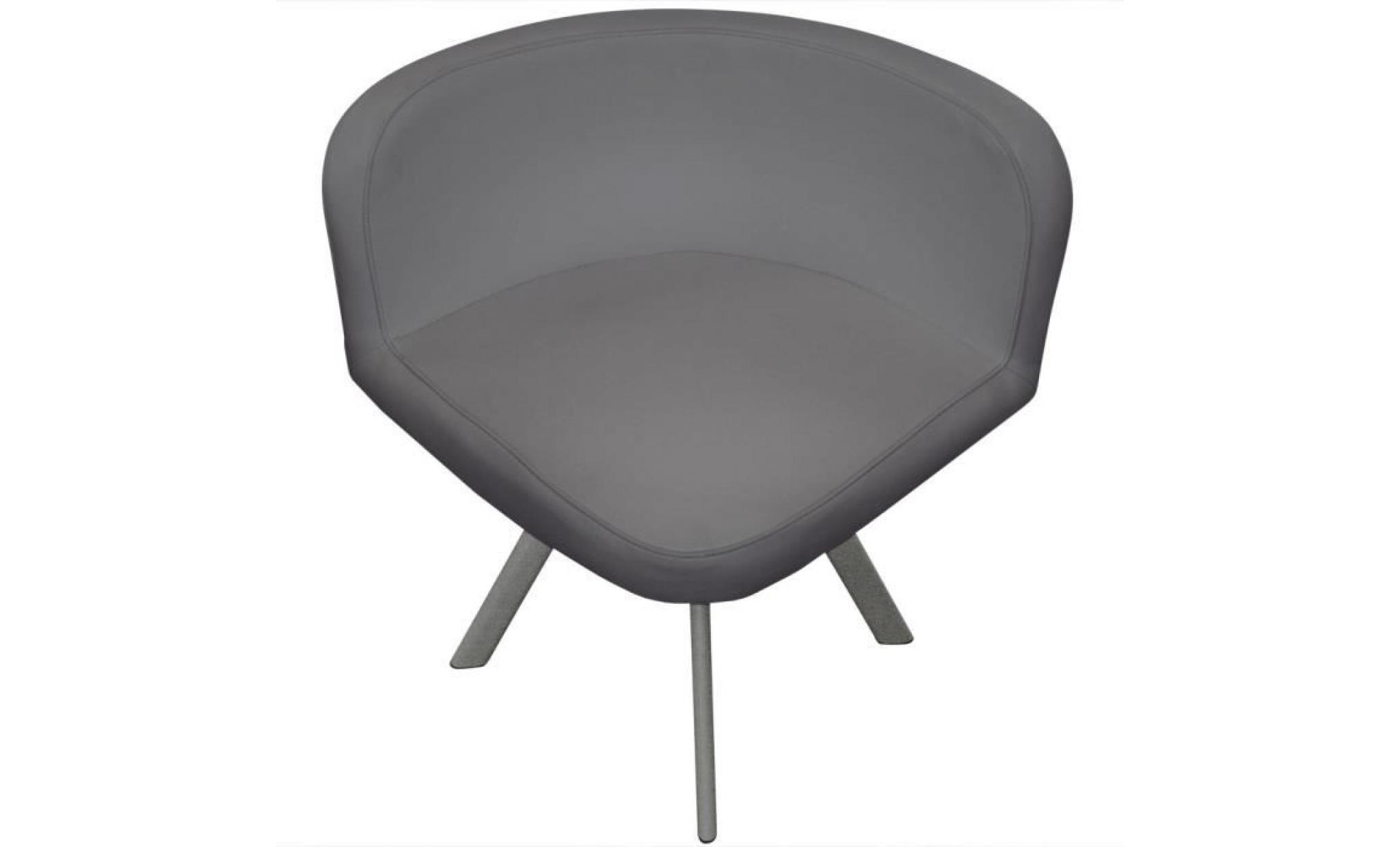 table et chaises mosaic 90 gris pas cher