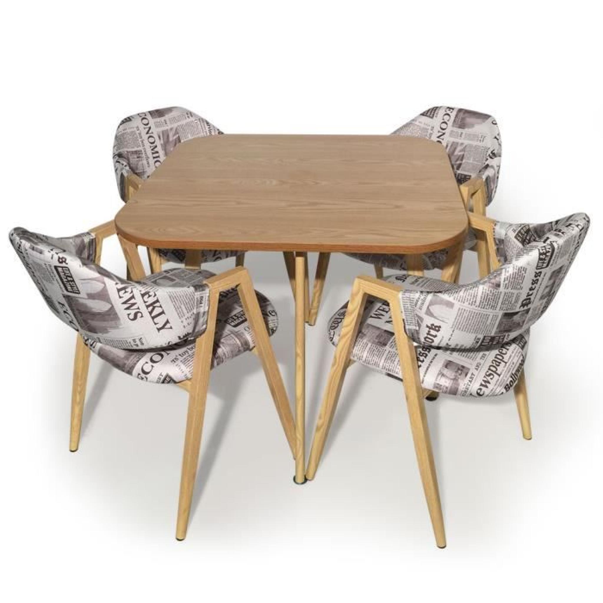 Table et chaises scandinaves Avenue Tissu Journal