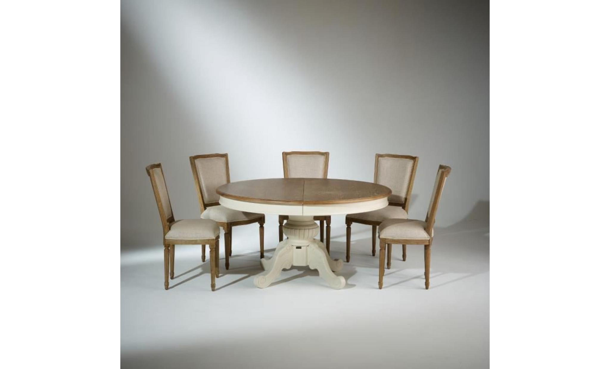 table extensible 8 à 10 couverts, blanche, amboise pas cher