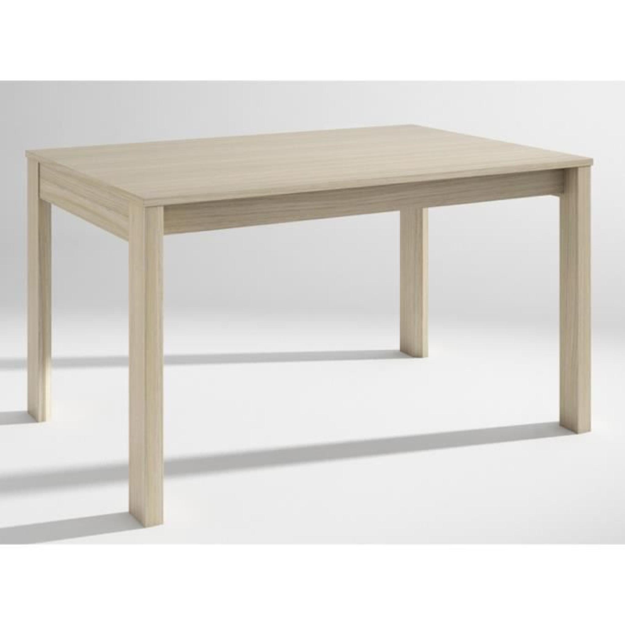 Table extensible chêne en mélamine, L130 x H180 x P90 cm