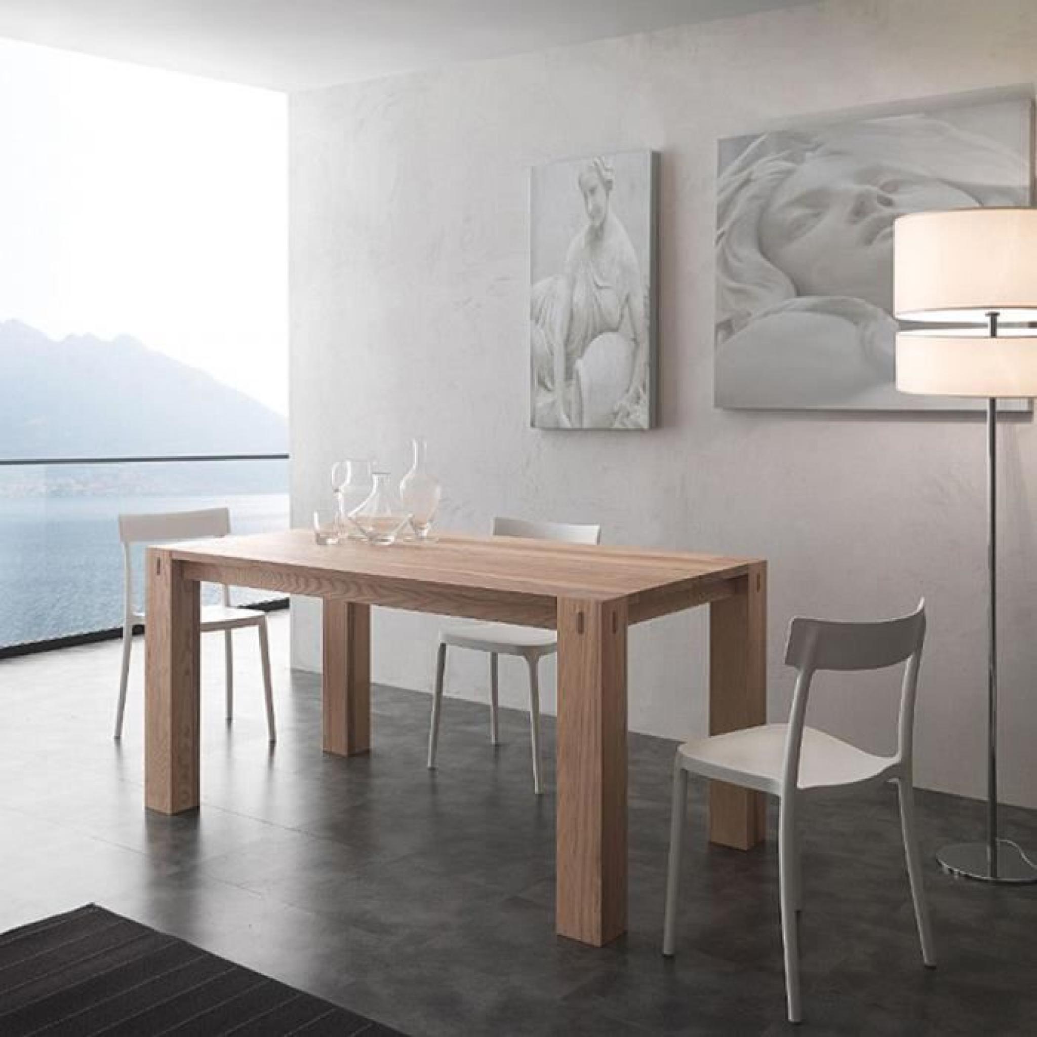 Table extensible de salle à  manger en bois massif Factory-  160x90xAperto 210-260 cm