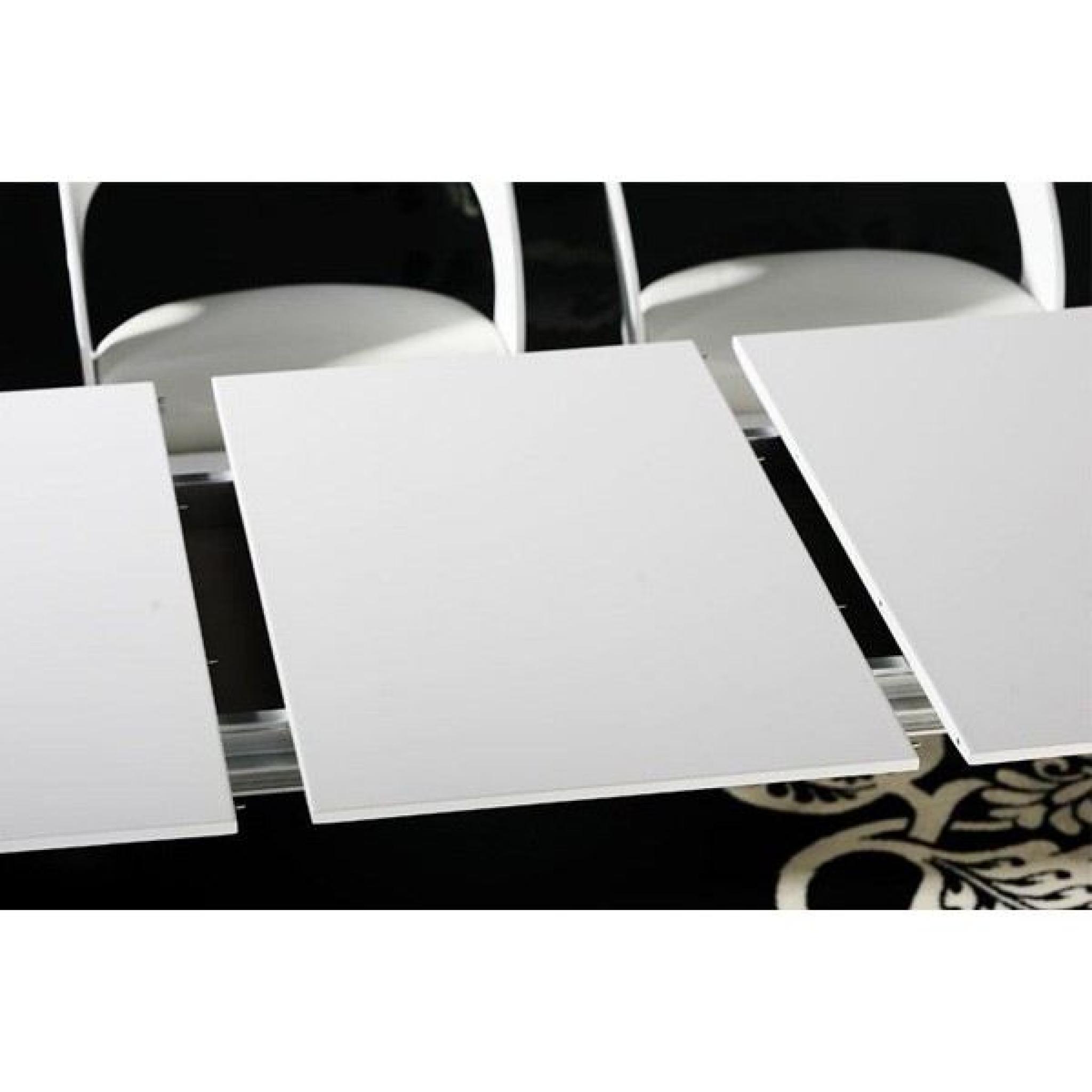Table extensible design Merill - Blanc pas cher