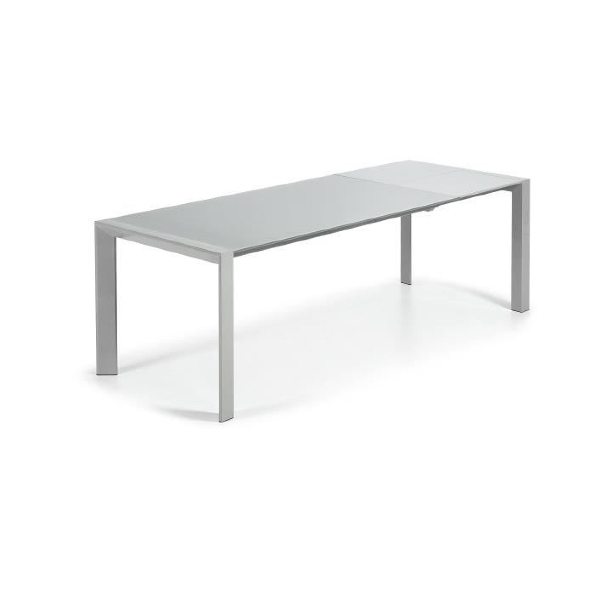 Table Extensible Kara 160-220 cm, gris pas cher