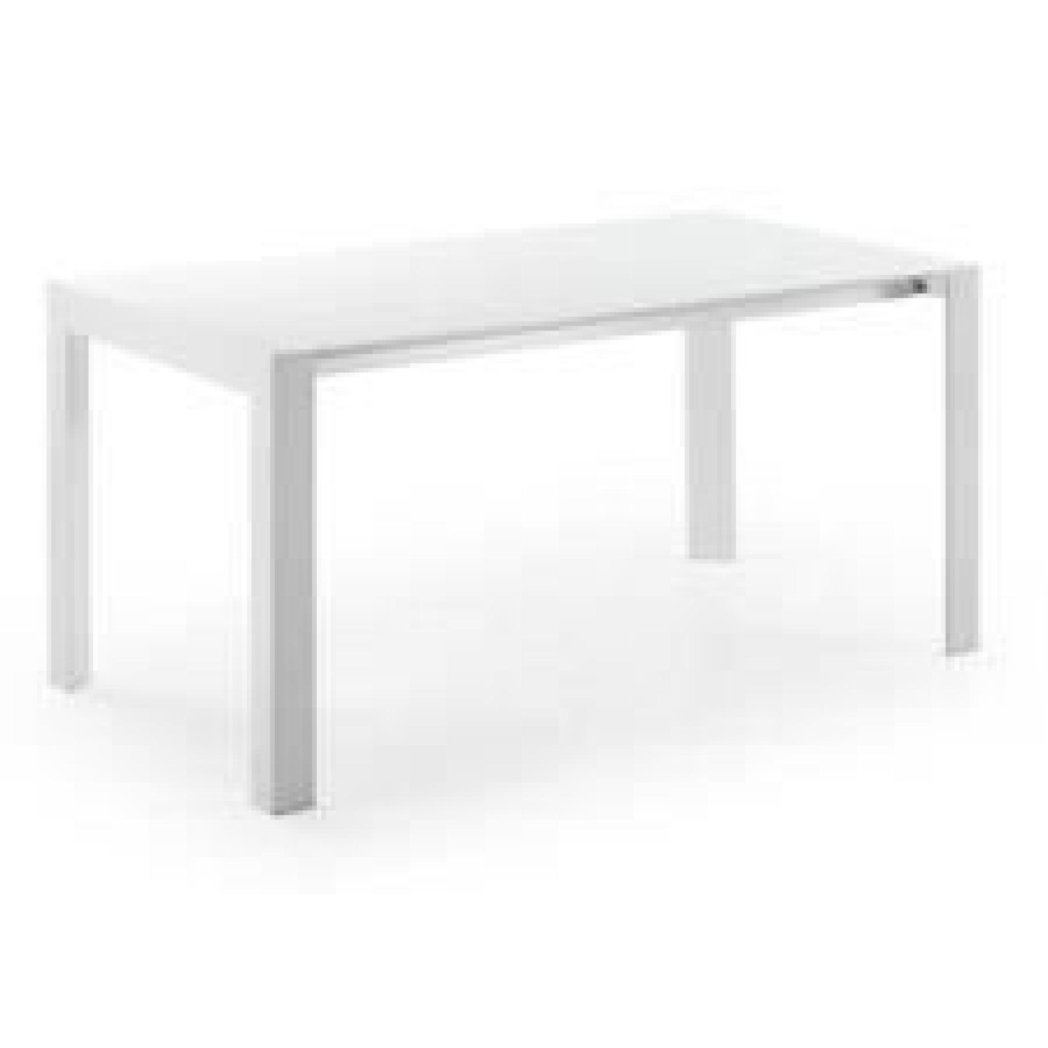 Table extensible Nagar, blanc 130-210 cm