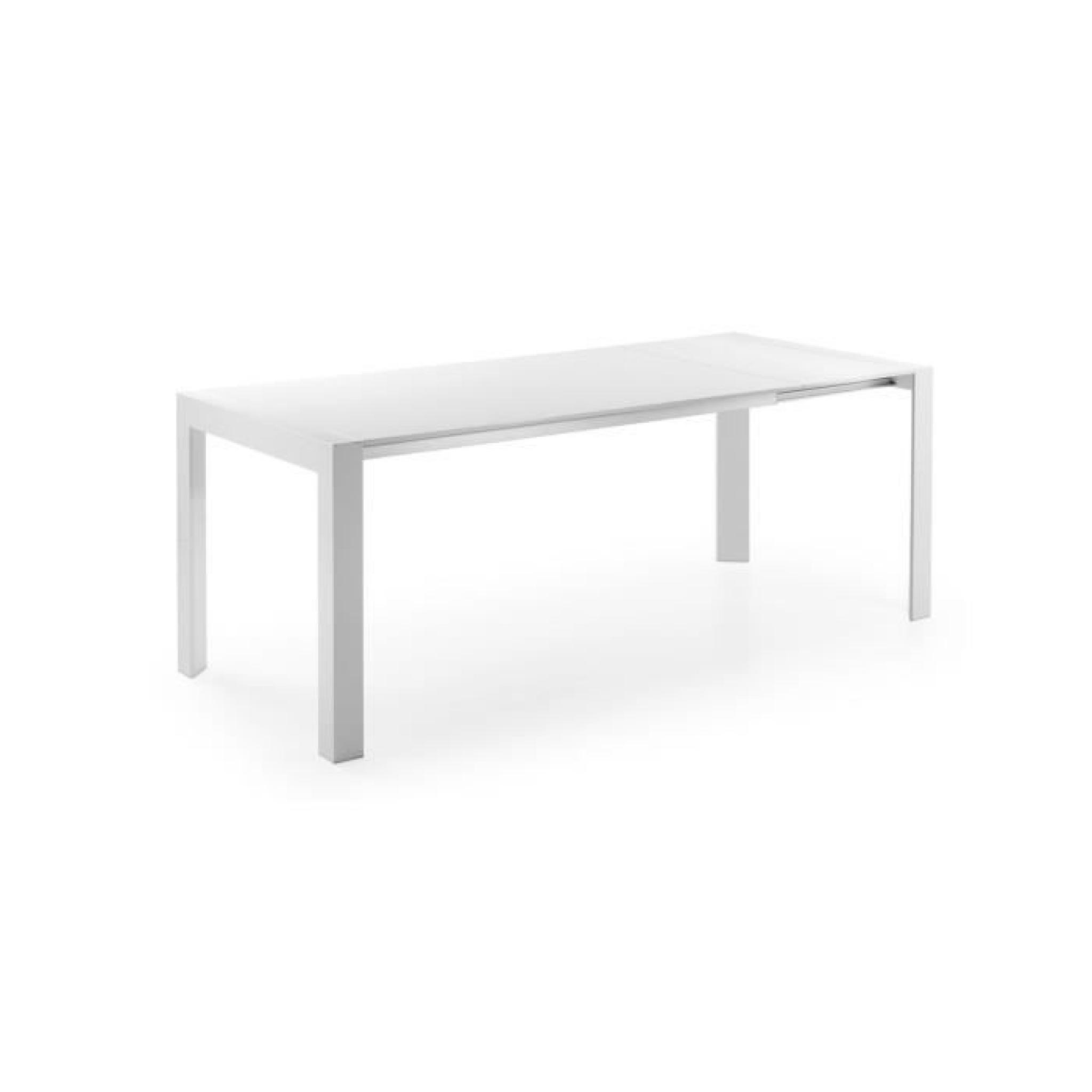 Table extensible Nagar, blanc 130-210 cm pas cher
