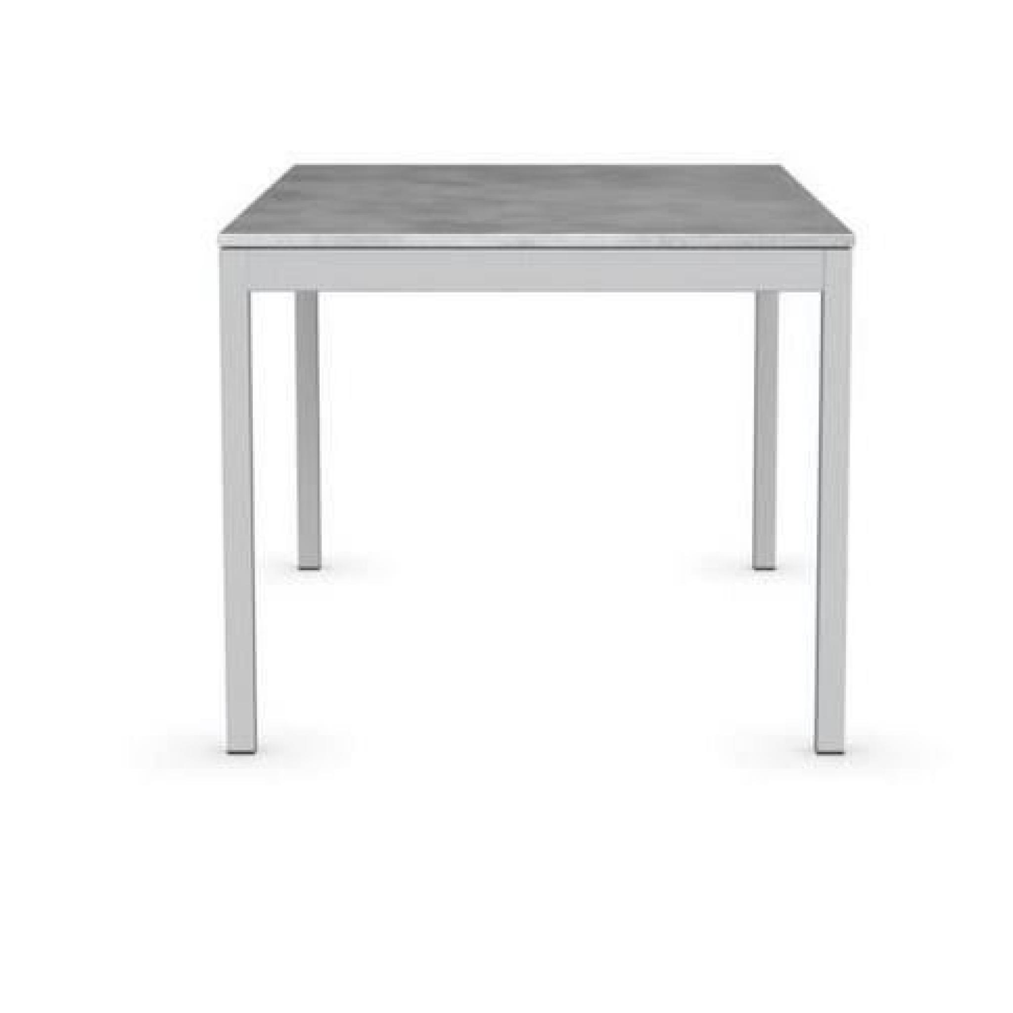 Table extensible SNAP gris beton et piétement a... pas cher