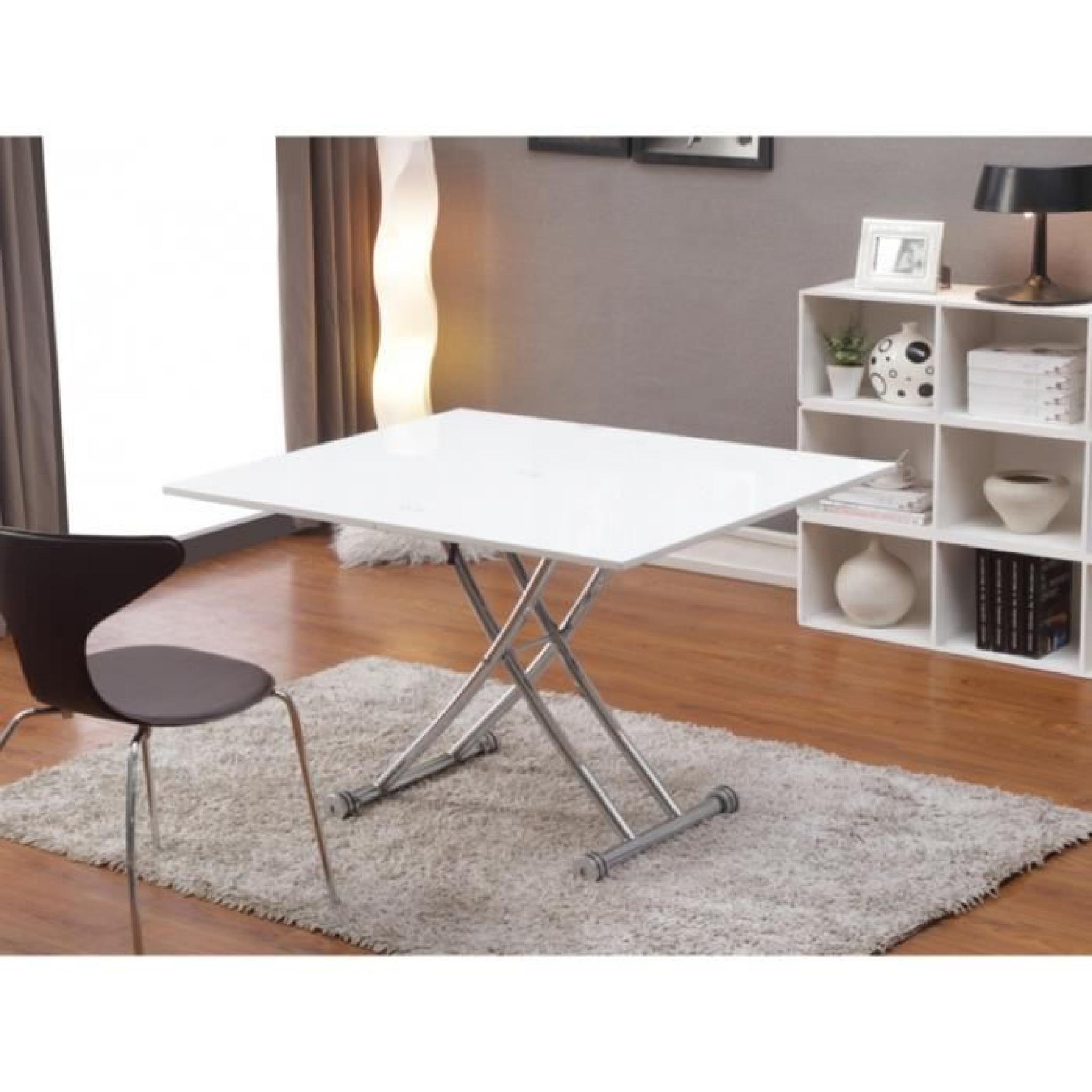 Table extensible Up & Down CLEVER - 4 couverts - C pas cher
