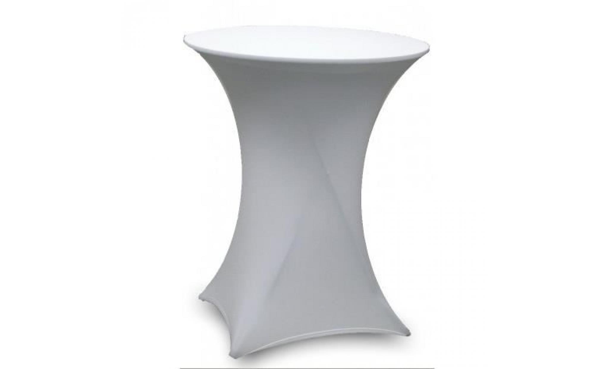 Table haute bar pliante + housse blanche