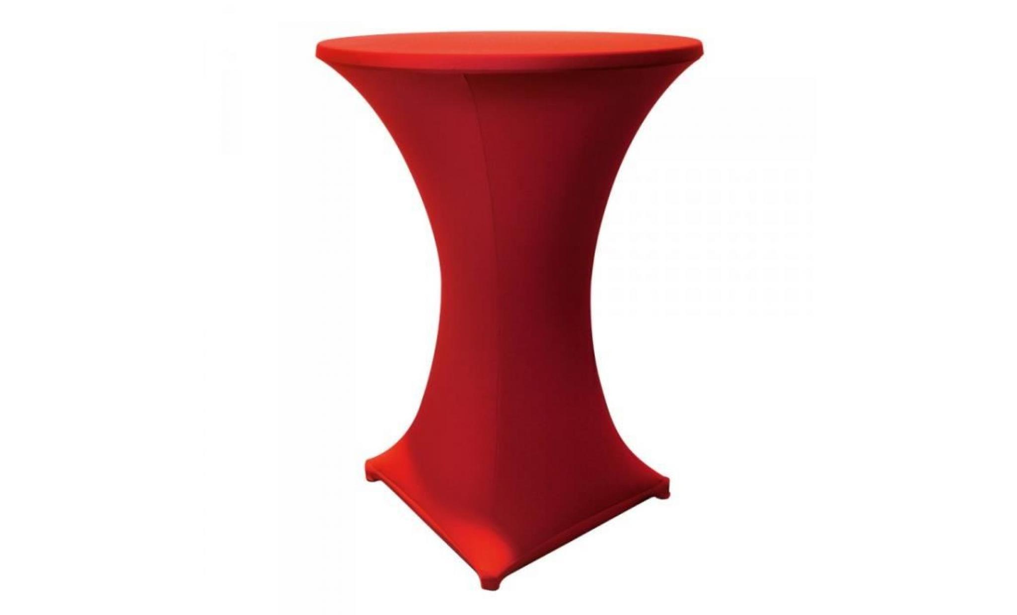 Table haute bar  pliante + housse Rouge