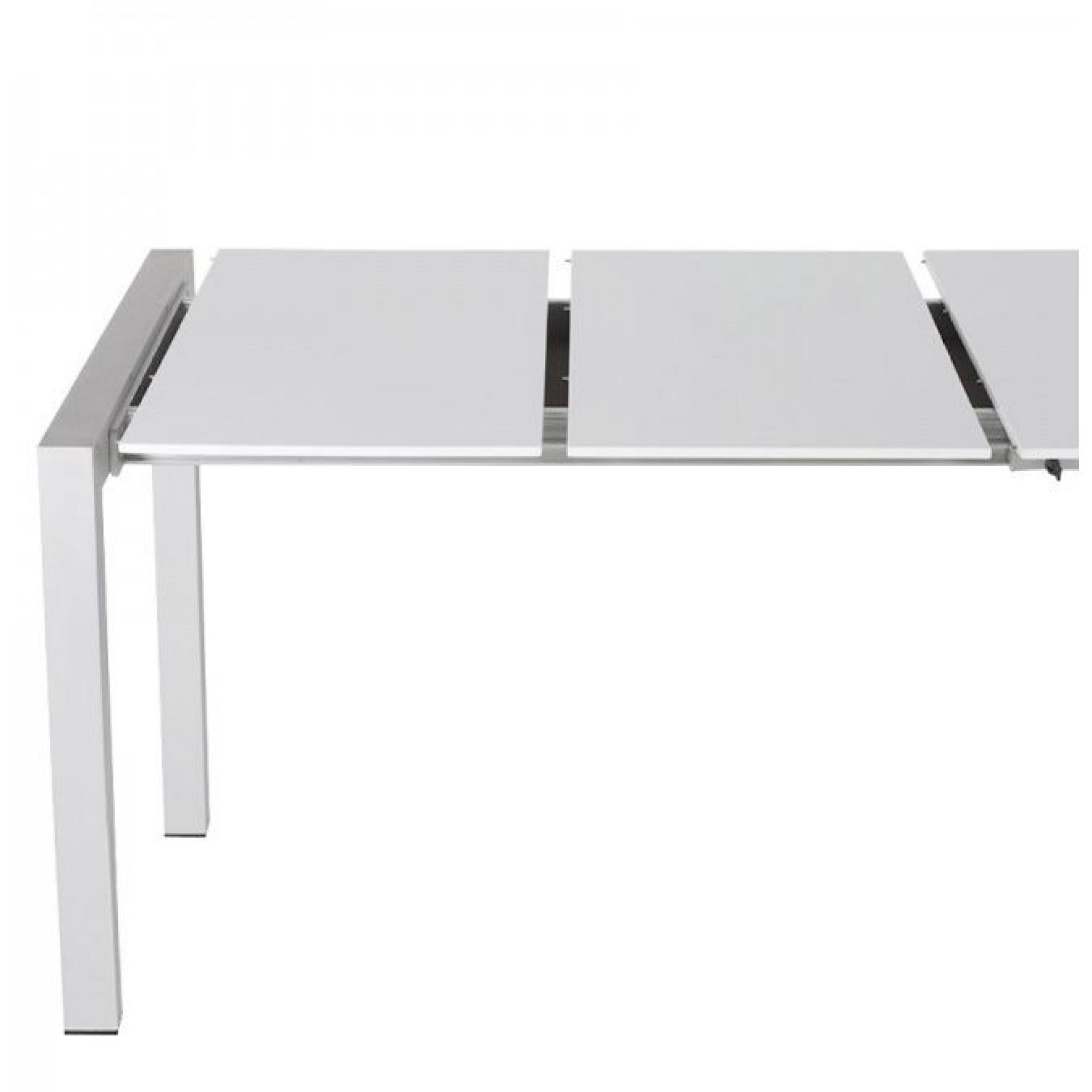 Table Laqué Blanche  GLOSSY pas cher