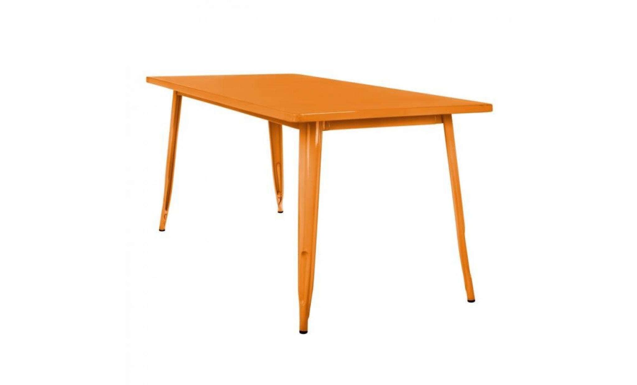table lix (120x80) orange safran