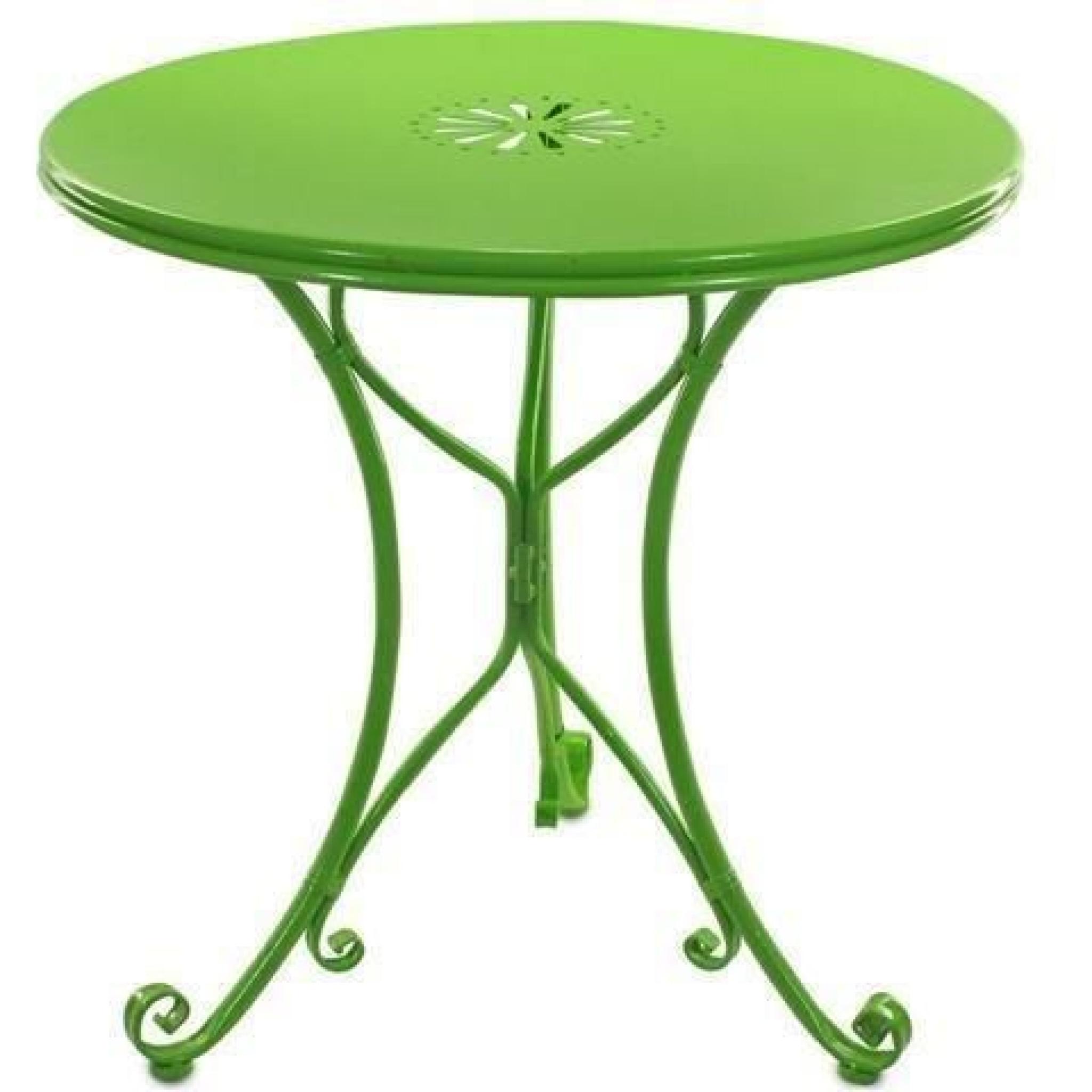Table Metalique Vert 71 cm