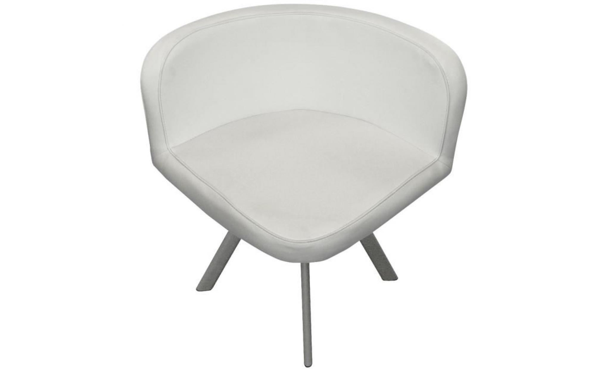 Table et chaises Mosaic 90 Blanc et Noir pas cher