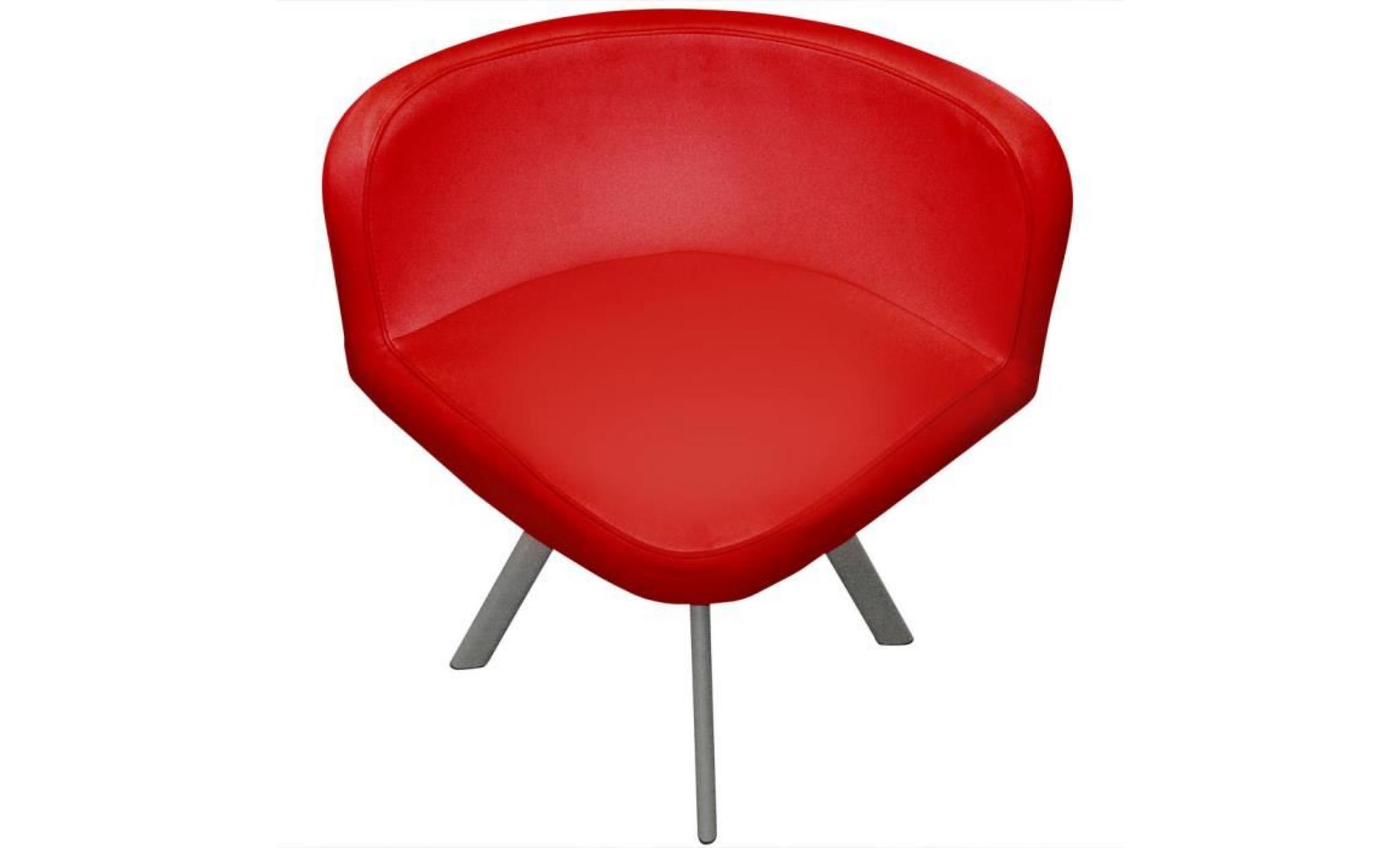 Table et chaises Mosaic 90 Rouge pas cher