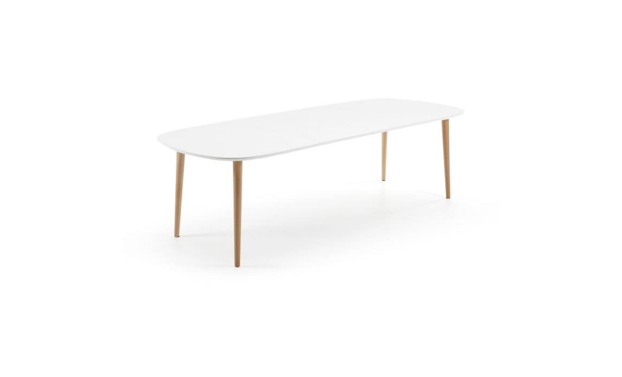 table oqui extensible ovale 160 260 cm, naturel...