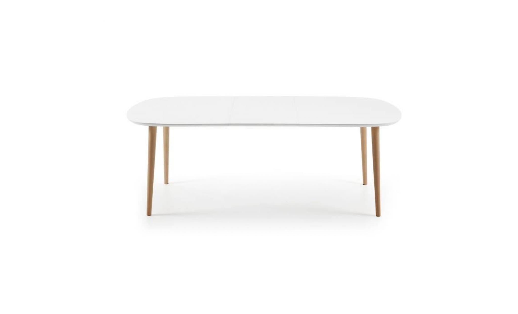 Table Oqui Extensible ovale 160-260 cm, naturel... pas cher