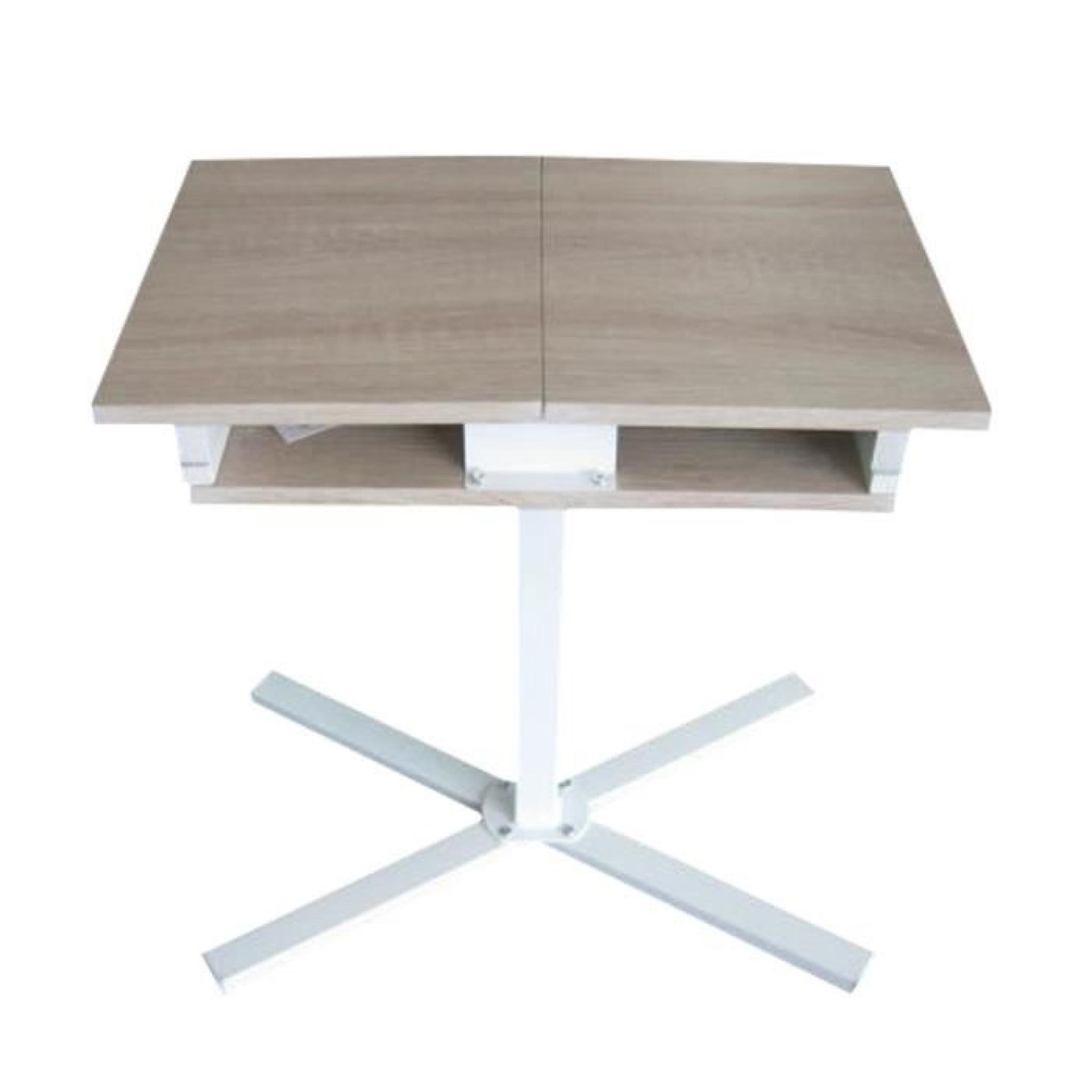 Table Ordinateur Portable Pliable Longueur Surface Adjustable 55-91cm 