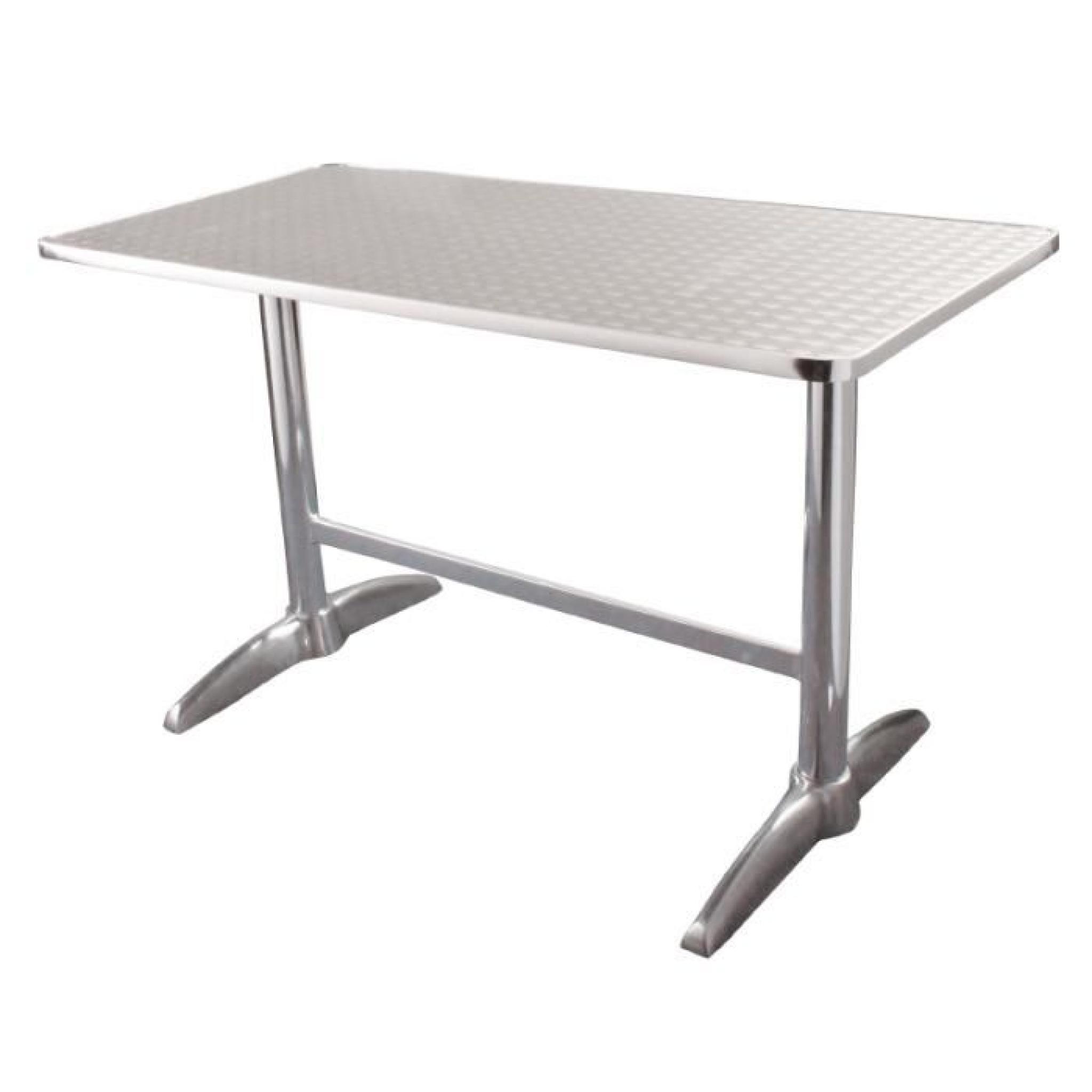 Table rectangulaire 1200 x 600mm à deux pieds Bolero