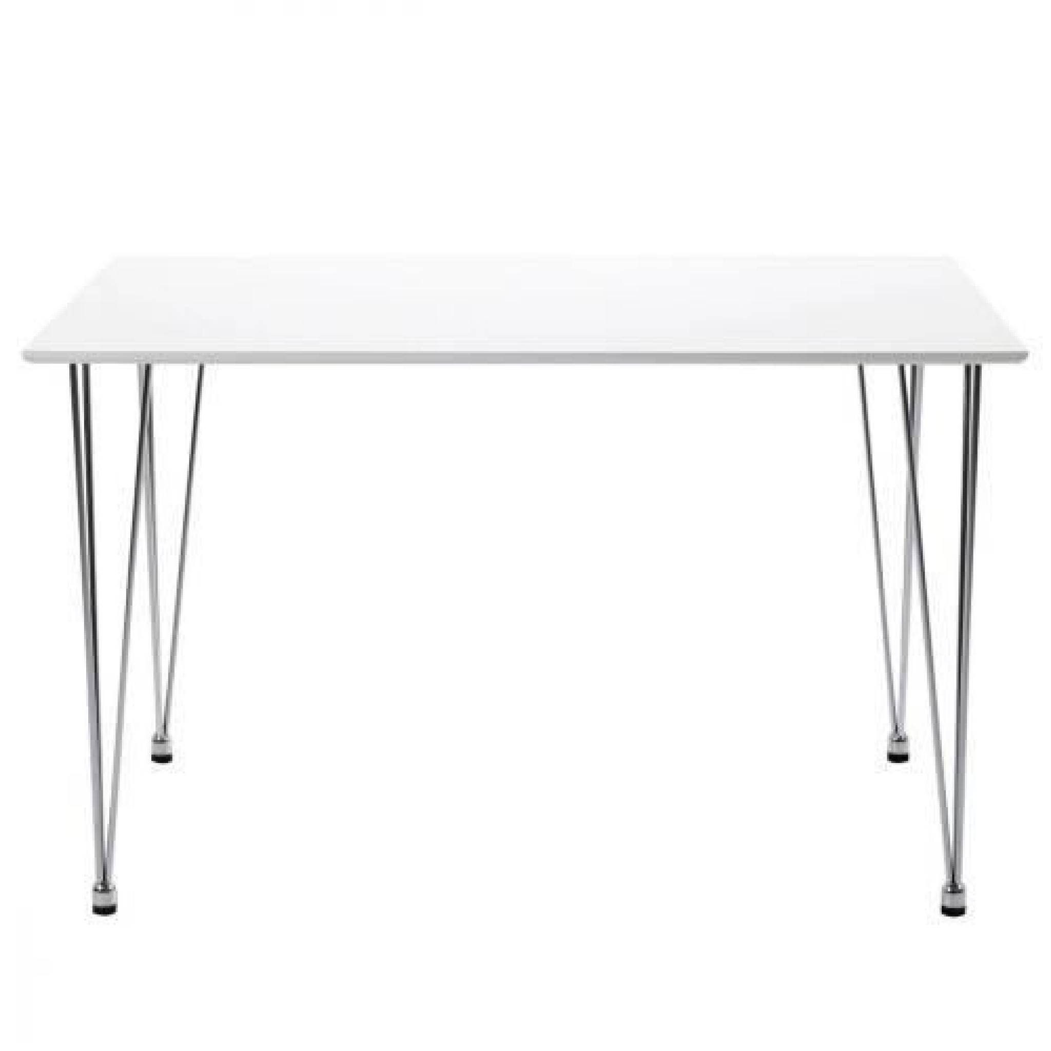 Table Rectangulaire Margot 120 cm Blanc