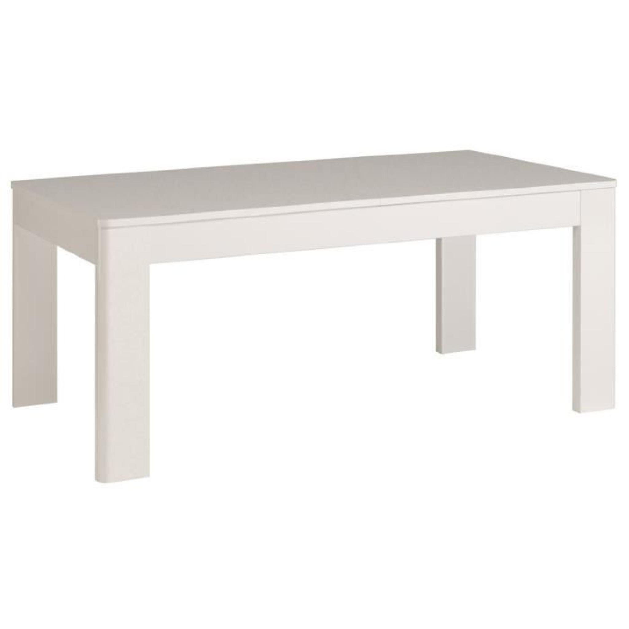 Table Repas Ciri - 229,8 x 77,8  x 91,5 cm - Coloris blanc