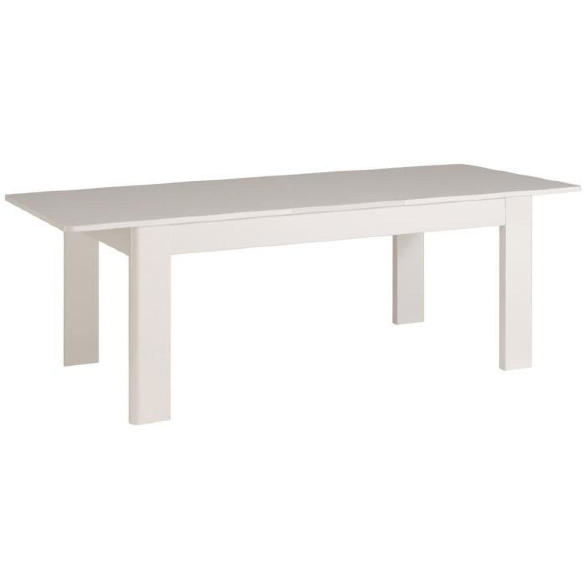 Table Repas Ciri - 229,8 x 77,8  x 91,5 cm - Coloris blanc pas cher