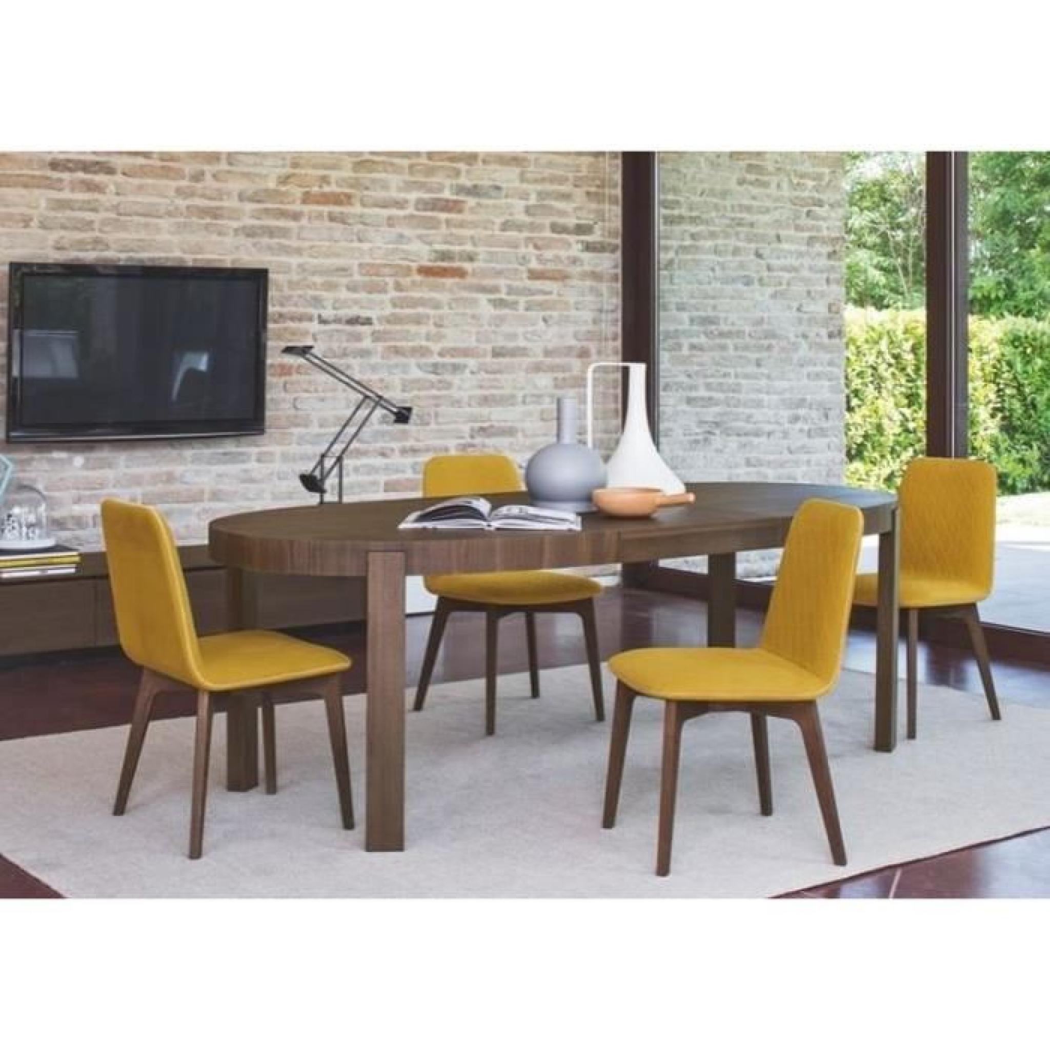 Table repas extensible ovale ATELIER 170x100 de CALLIGARIS en bois plusieurs choix de finitions